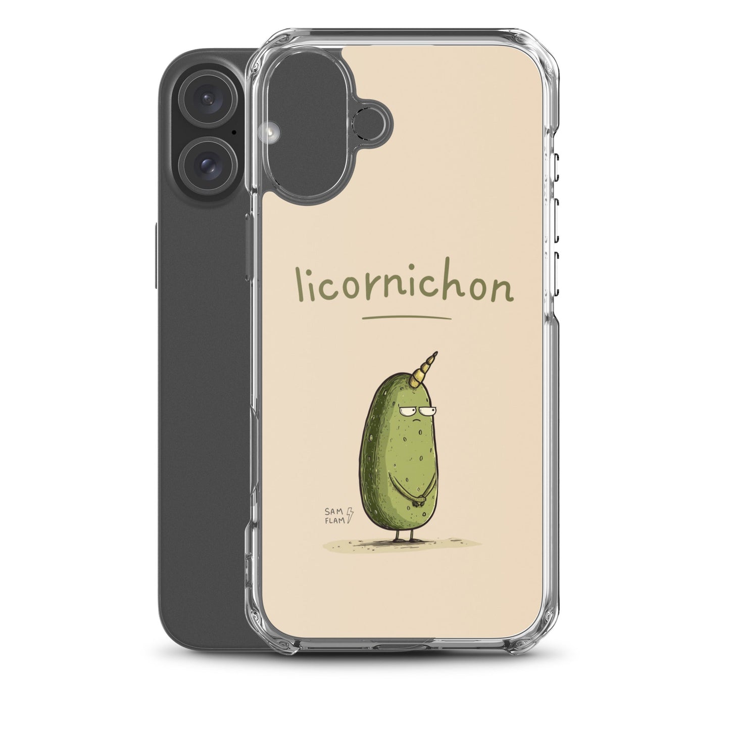 Clear Case for iPhone® "Licornichon" - Sam Flam