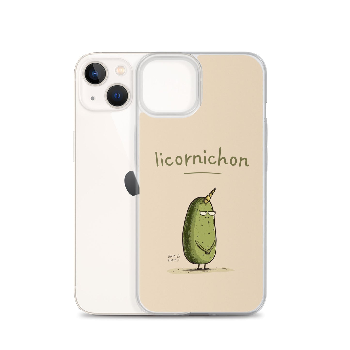 Clear Case for iPhone® "Licornichon" - Sam Flam