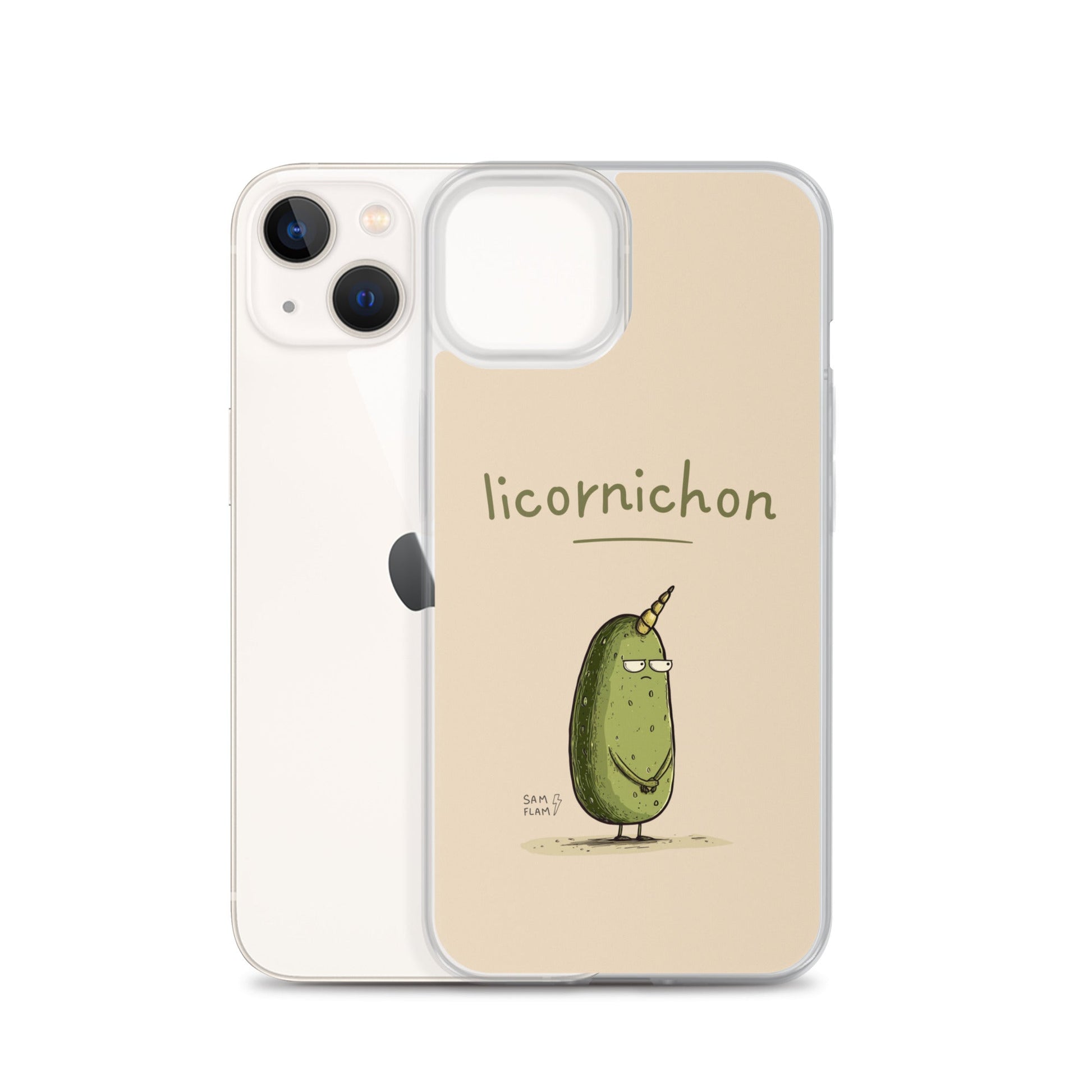 Clear Case for iPhone® "Licornichon" - Sam Flam