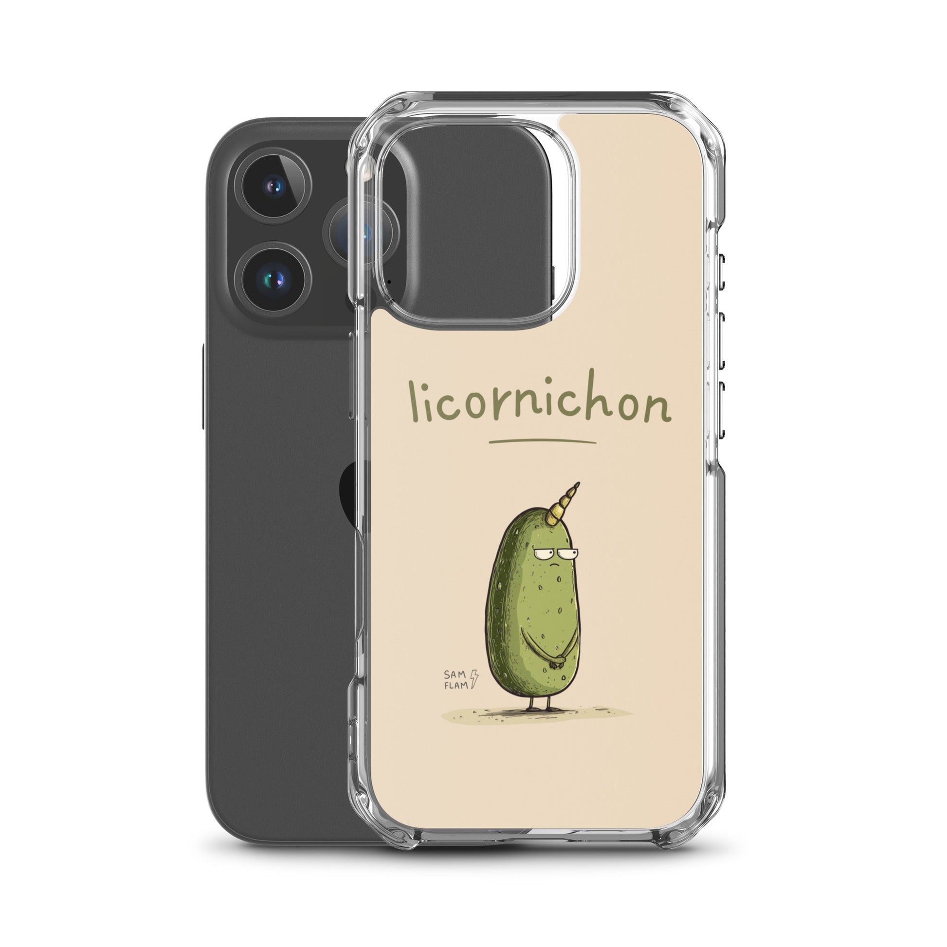 Clear Case for iPhone® "Licornichon" - Sam Flam