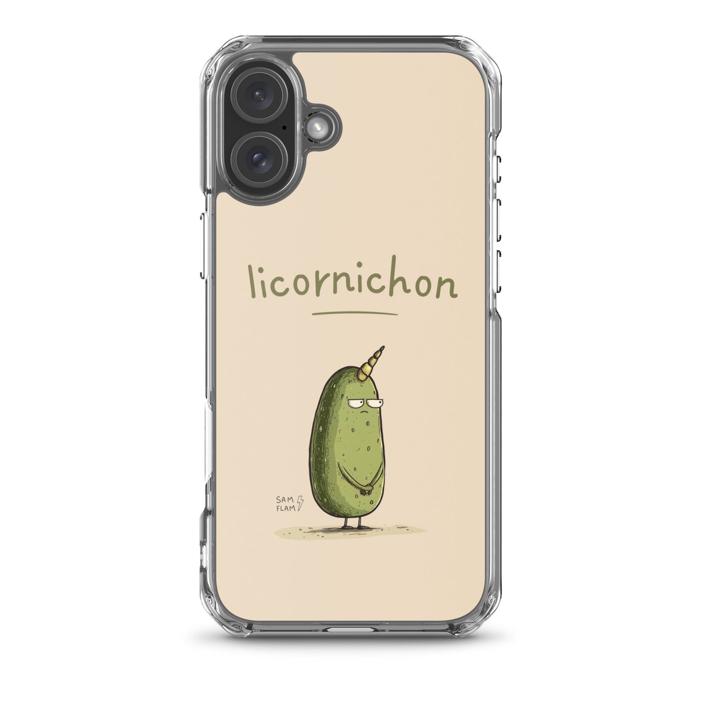 Clear Case for iPhone® "Licornichon" - Sam Flam
