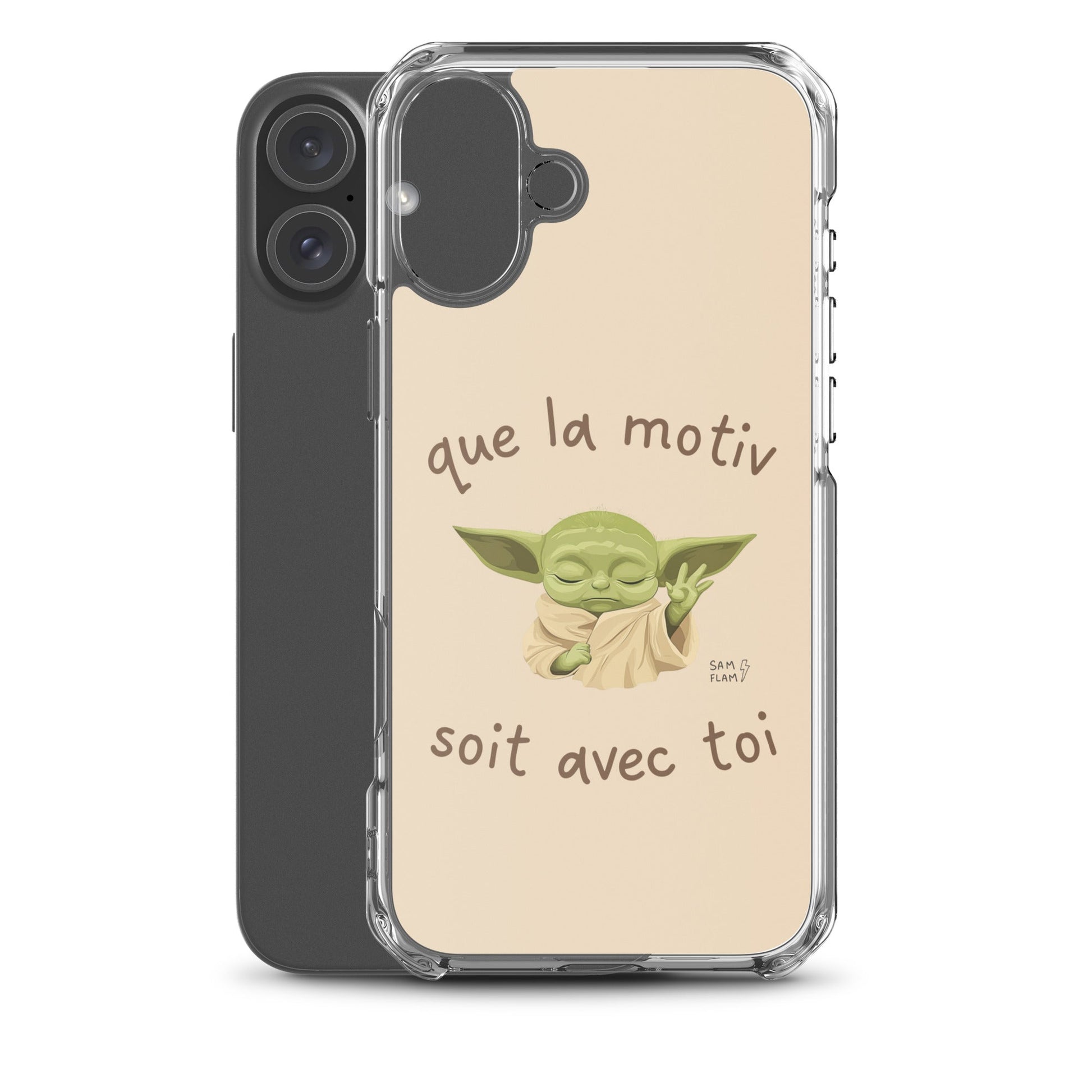 Clear Case for iPhone® "Motiv'" - Sam Flam