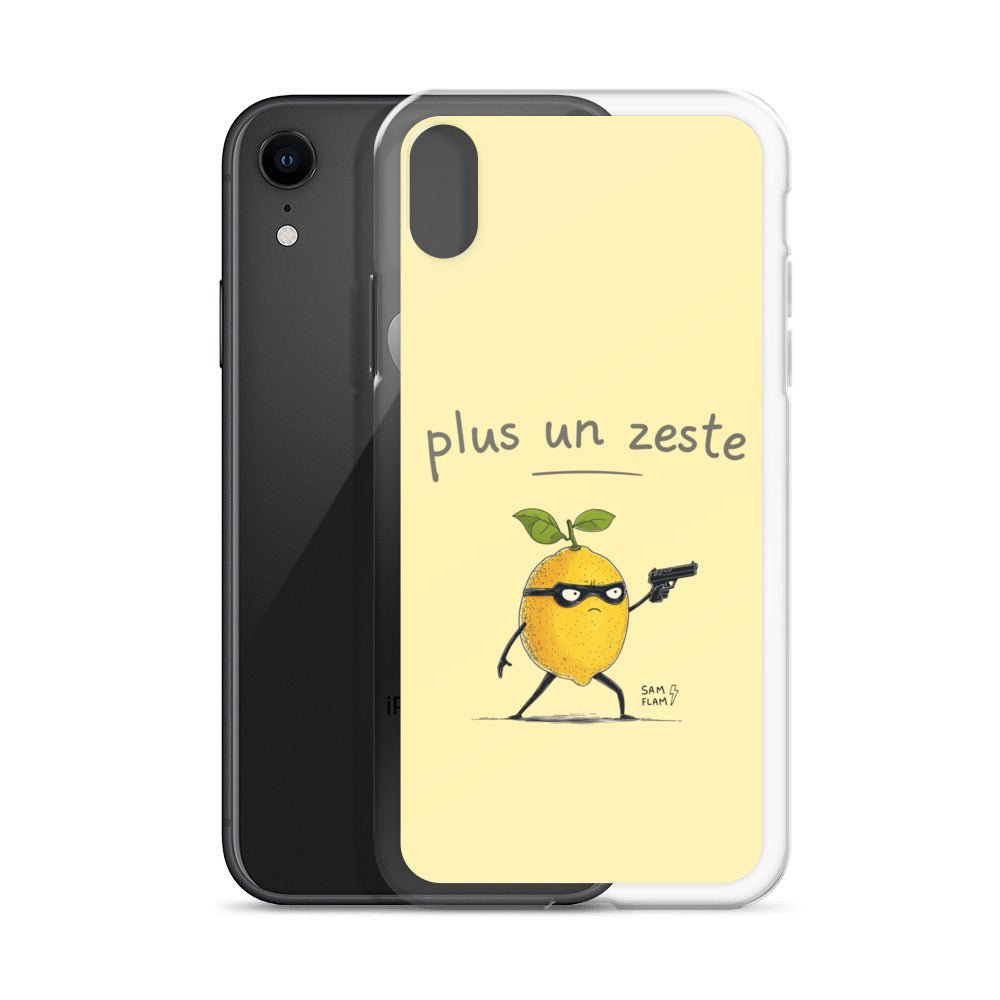 Clear Case for iPhone® "Plus un zeste" - Sam Flam