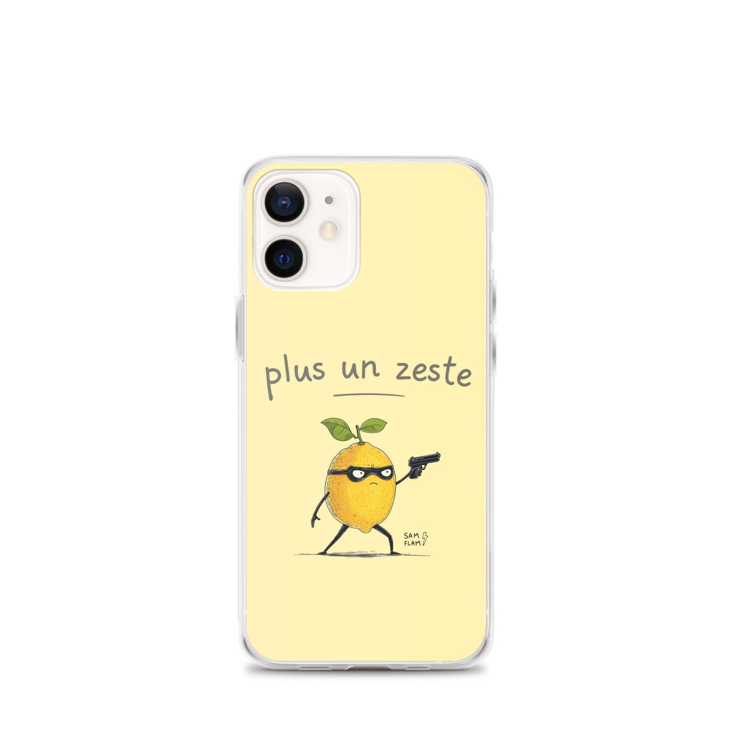 Clear Case for iPhone® "Plus un zeste" - Sam Flam