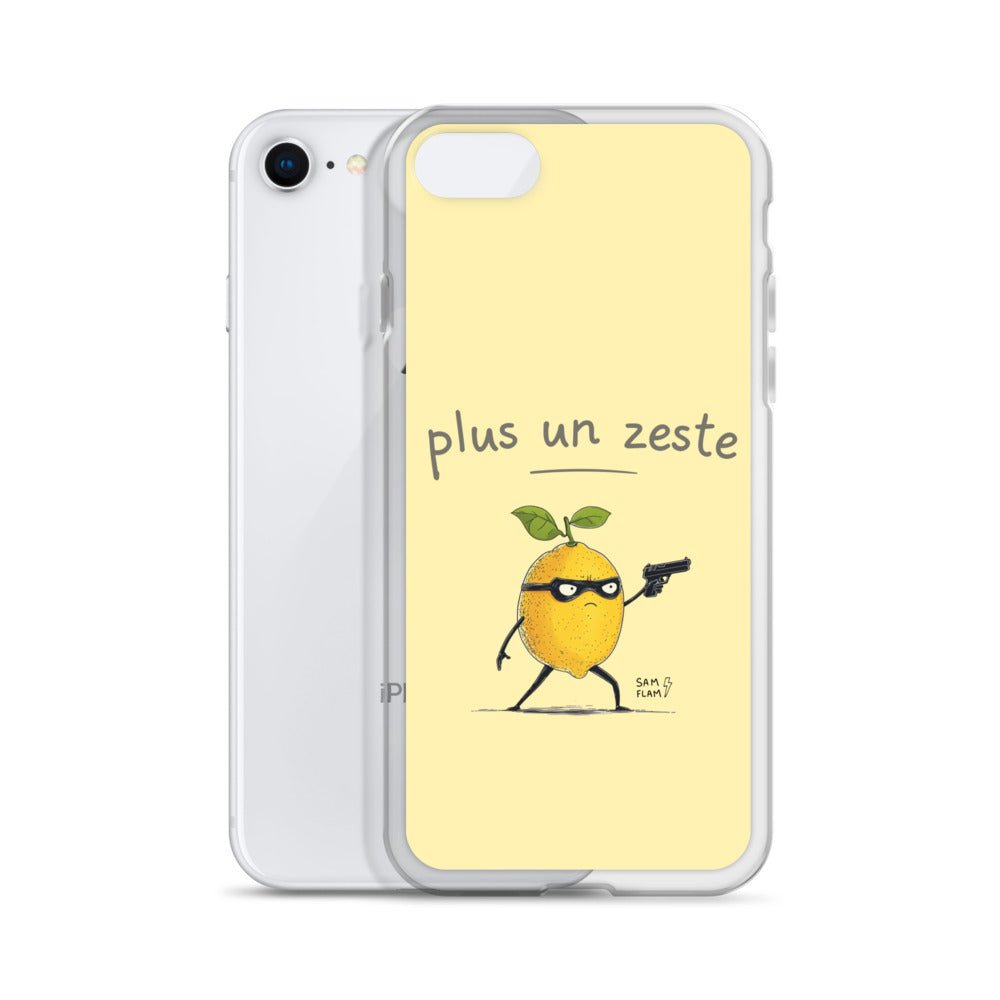 Clear Case for iPhone® "Plus un zeste" - Sam Flam