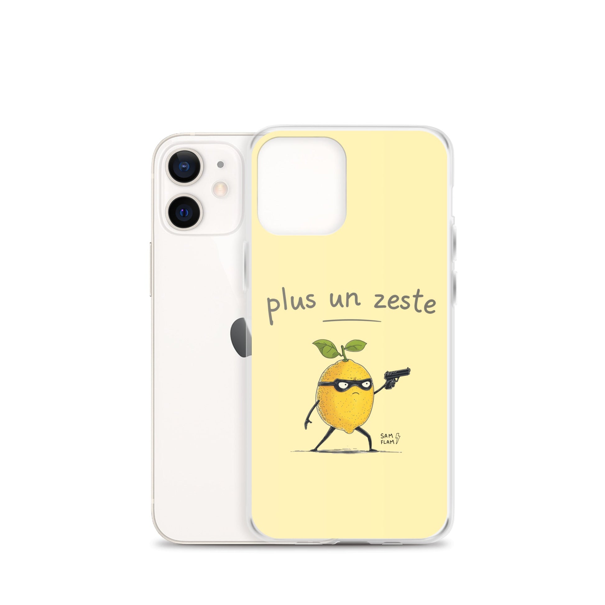 Clear Case for iPhone® "Plus un zeste" - Sam Flam