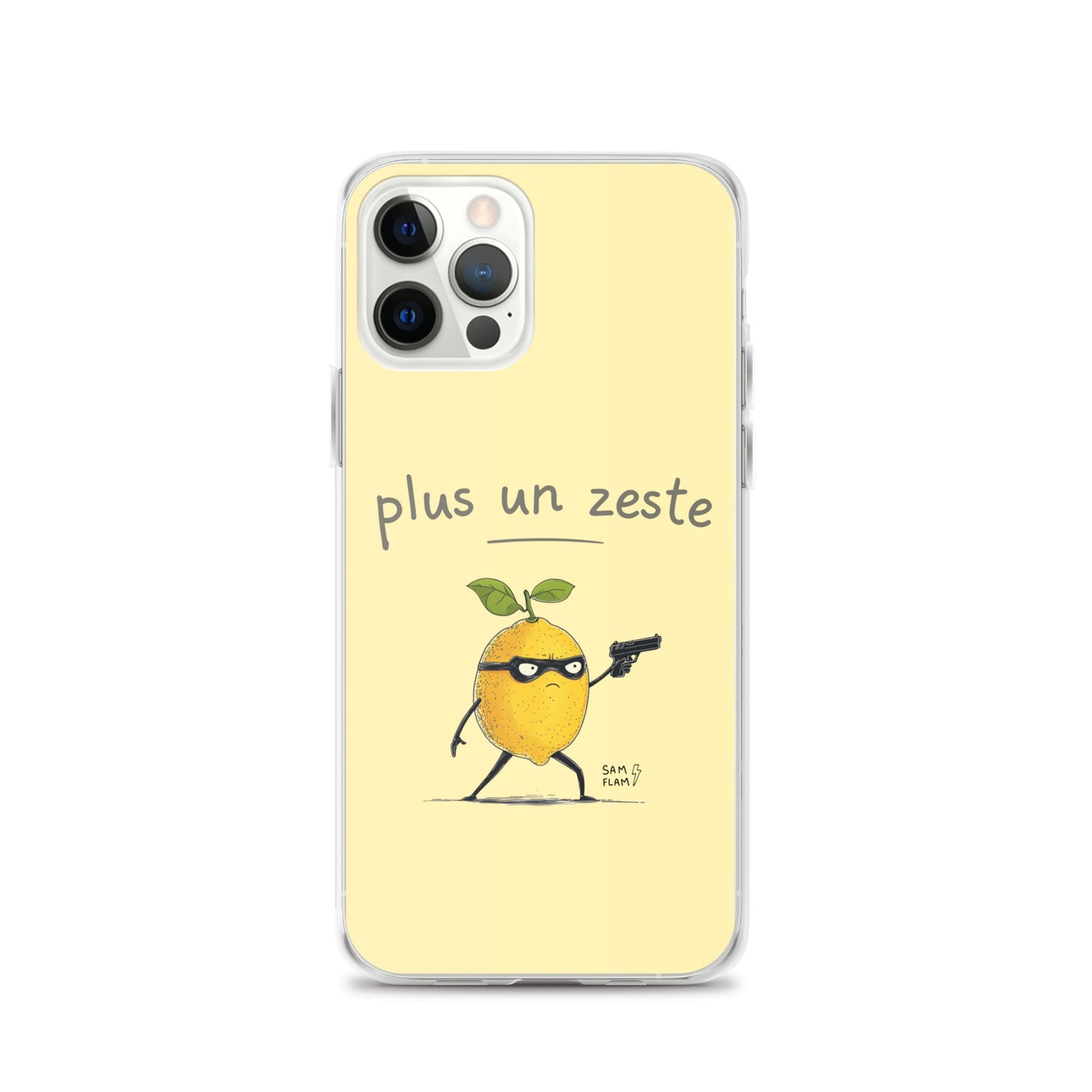 Clear Case for iPhone® "Plus un zeste" - Sam Flam