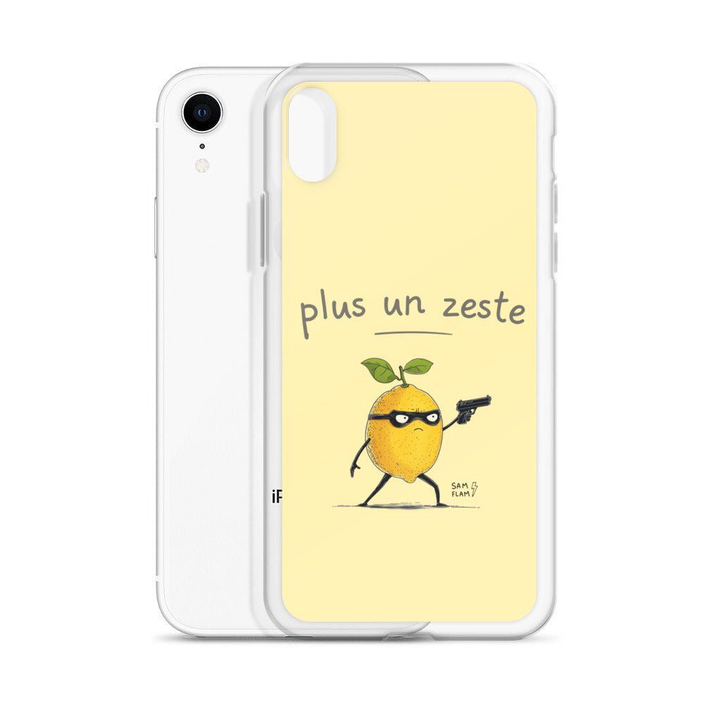 Clear Case for iPhone® "Plus un zeste" - Sam Flam