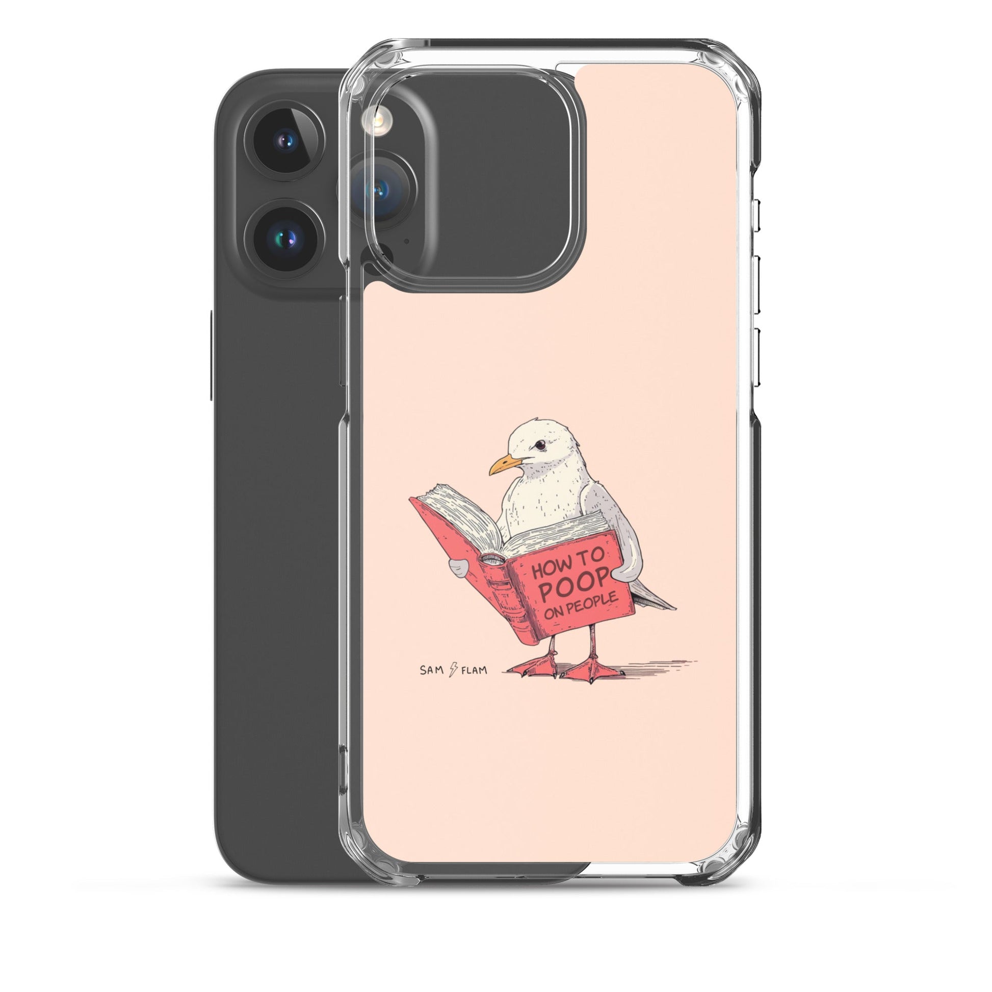 Clear Case for iPhone® "Poop" - Sam Flam