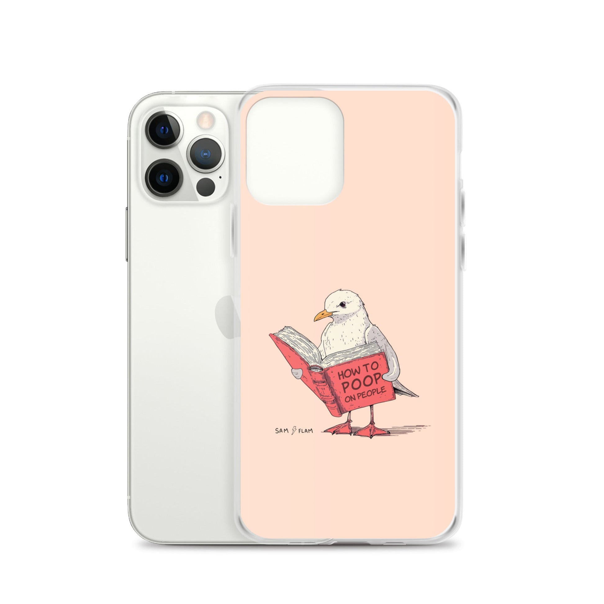 Clear Case for iPhone® "Poop" - Sam Flam