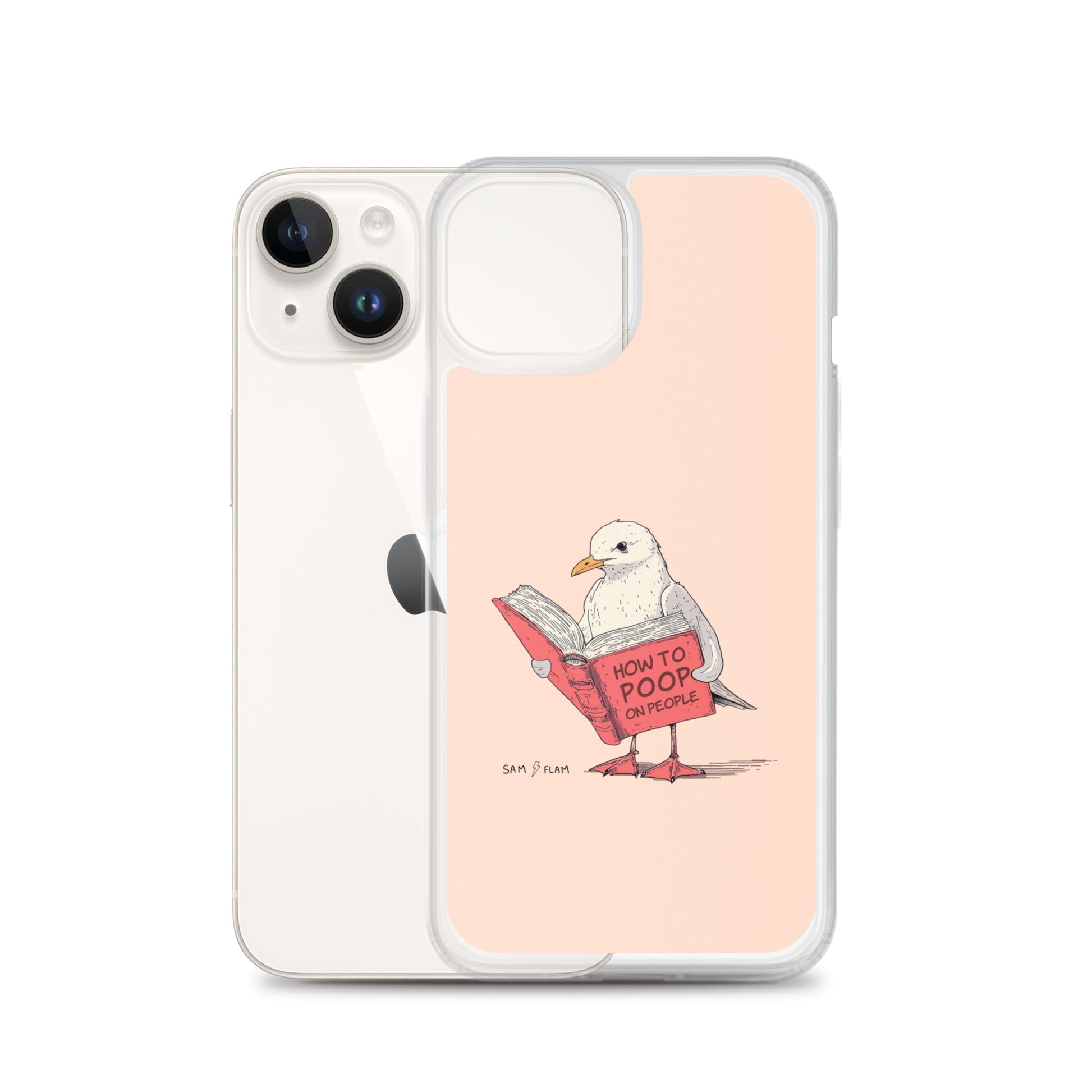 Clear Case for iPhone® "Poop" - Sam Flam