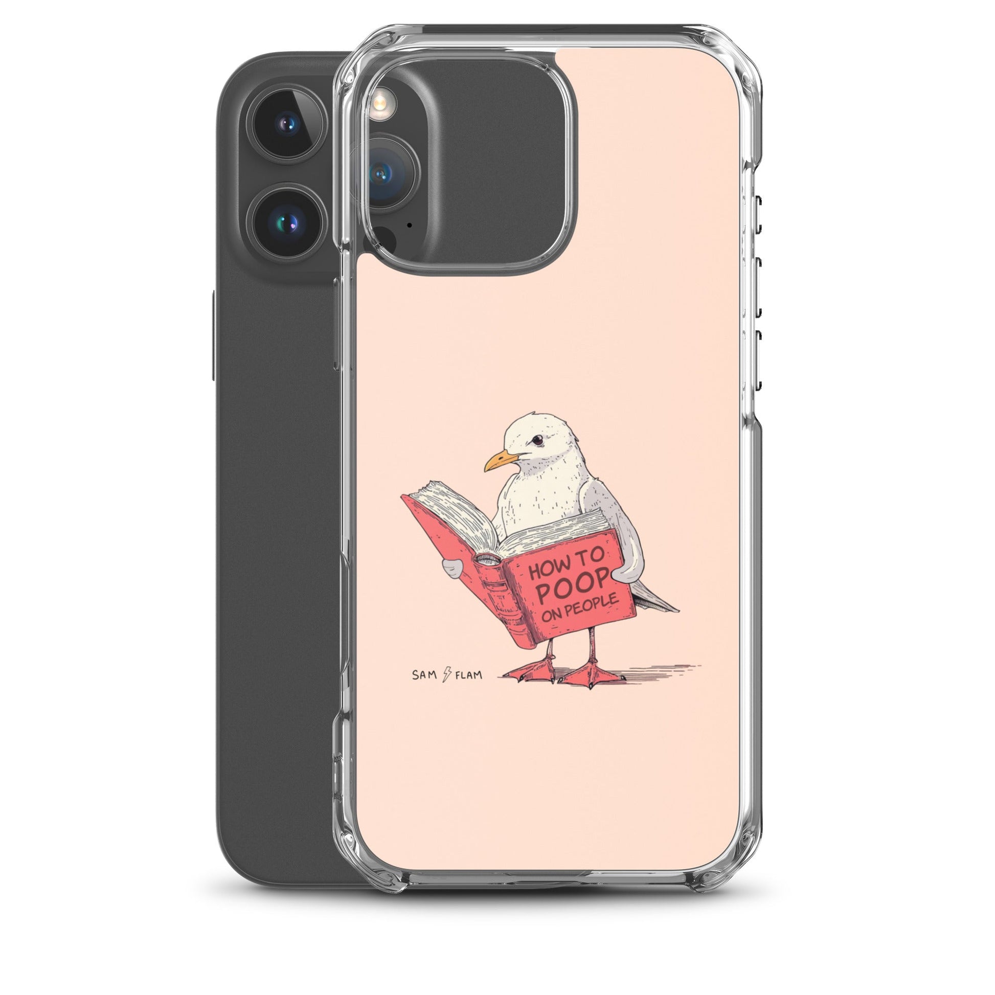 Clear Case for iPhone® "Poop" - Sam Flam