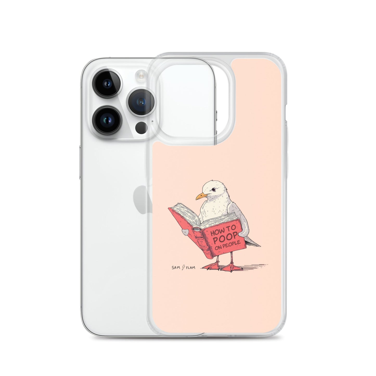 Clear Case for iPhone® "Poop" - Sam Flam