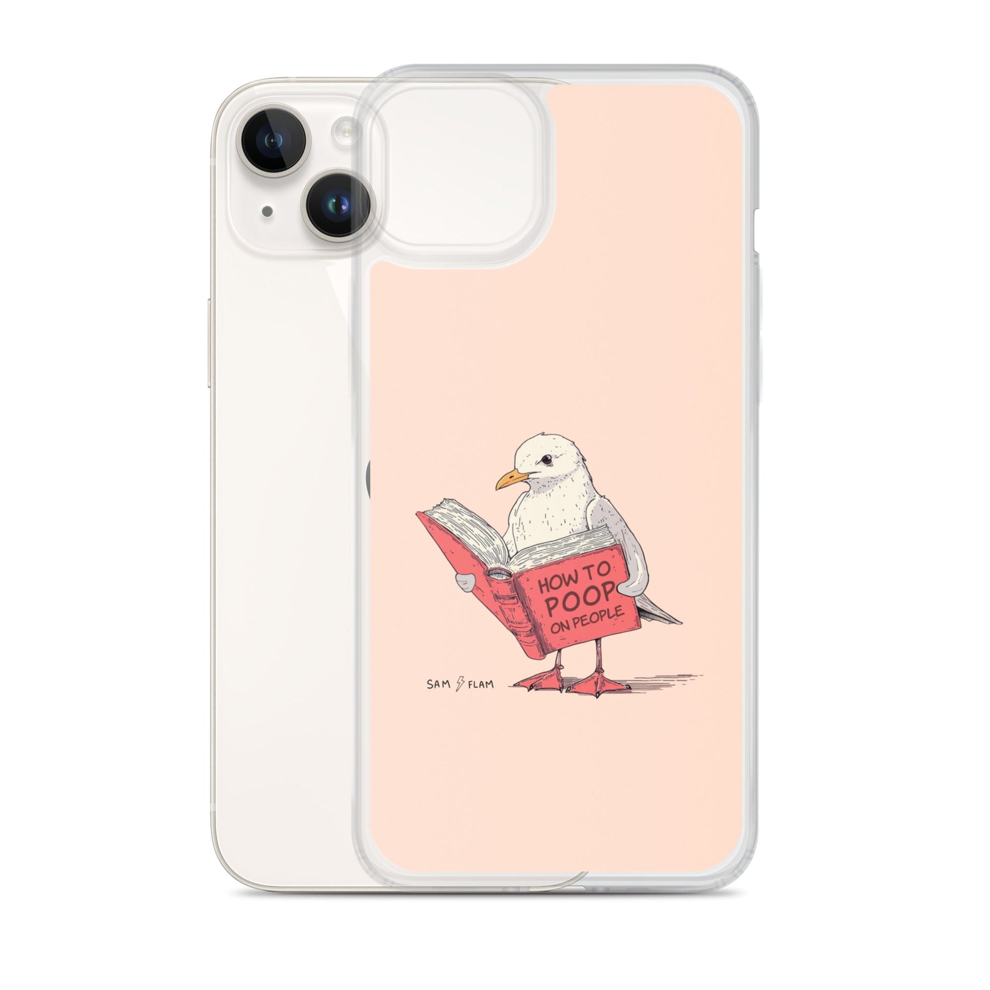 Clear Case for iPhone® "Poop" - Sam Flam