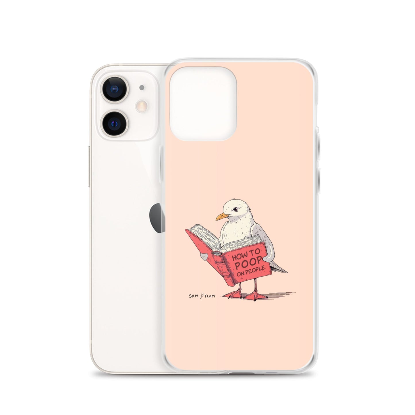 Clear Case for iPhone® "Poop" - Sam Flam