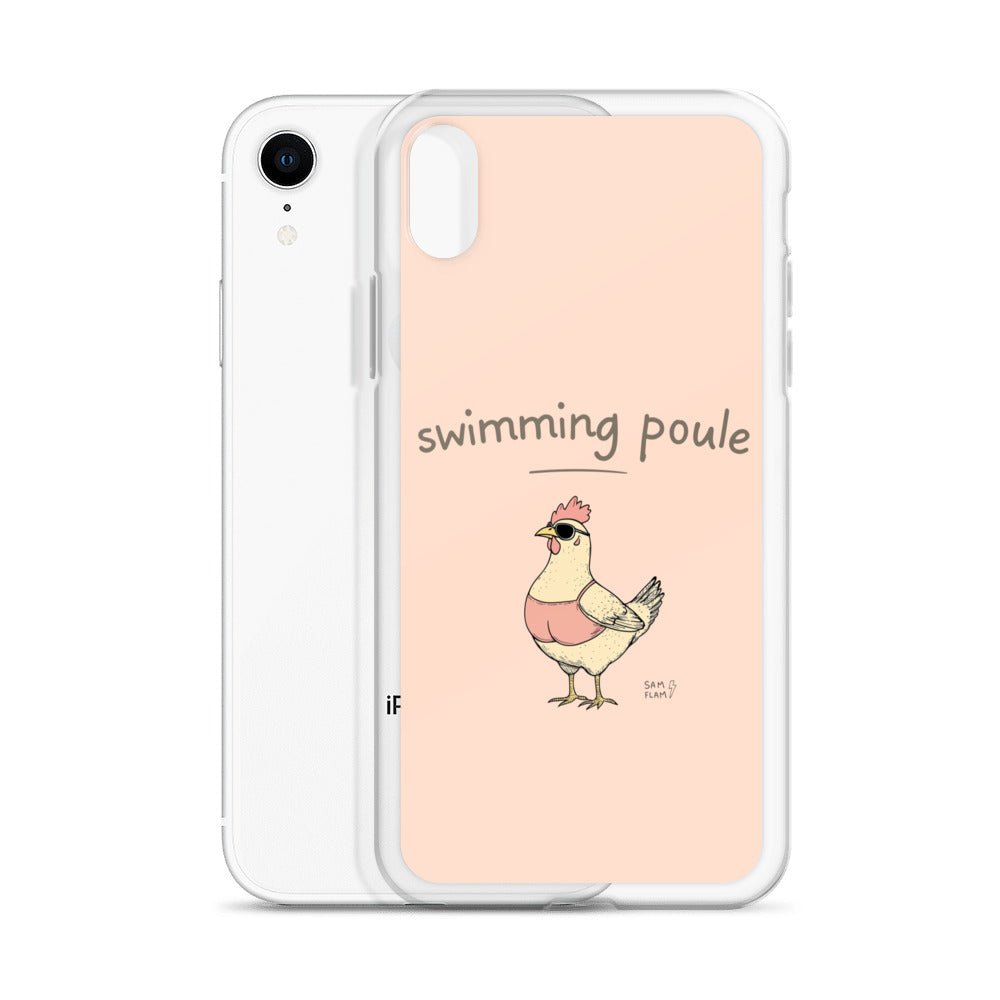 Clear Case for iPhone® "Swimming poule" - Sam Flam