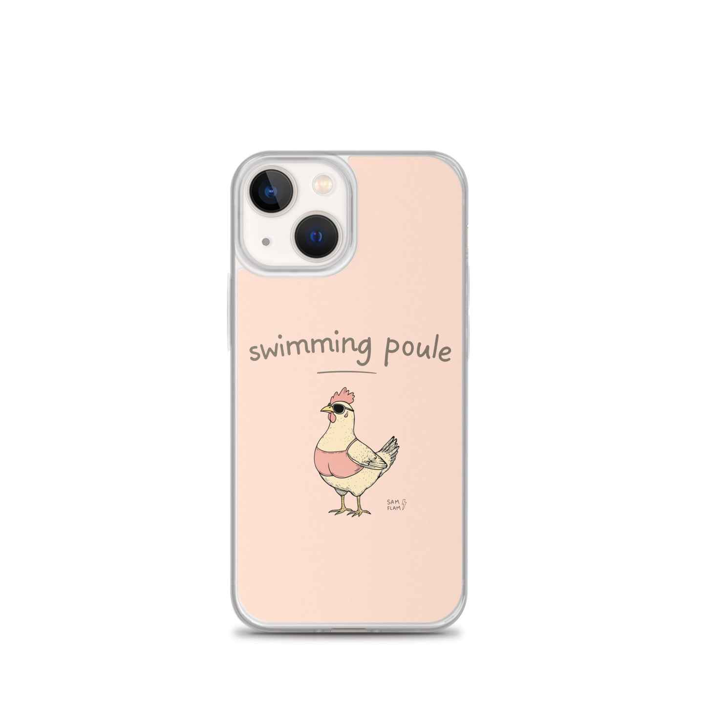 Clear Case for iPhone® "Swimming poule" - Sam Flam