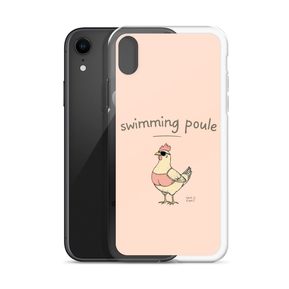 Clear Case for iPhone® "Swimming poule" - Sam Flam
