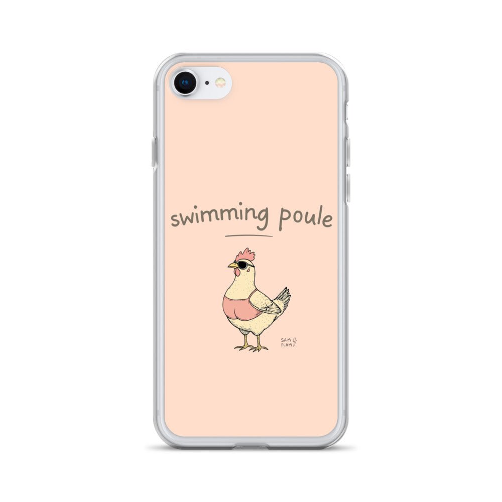 Clear Case for iPhone® "Swimming poule" - Sam Flam