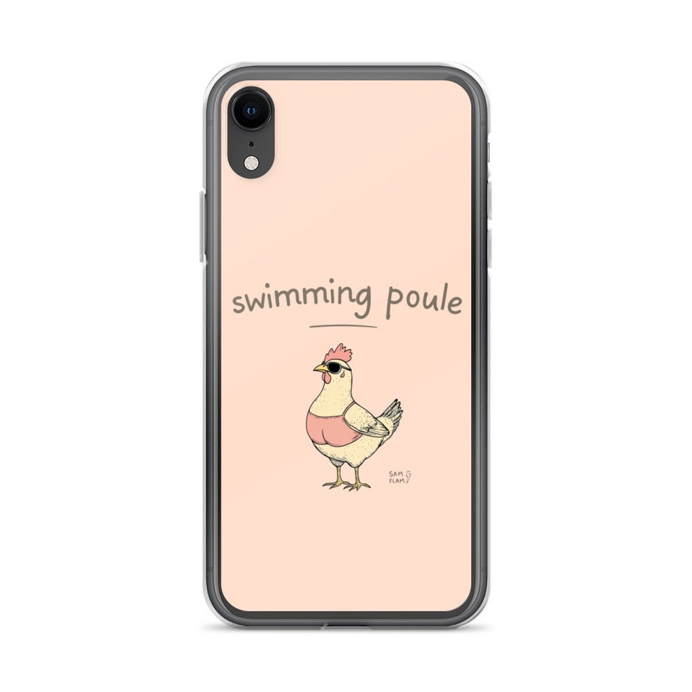 Clear Case for iPhone® "Swimming poule" - Sam Flam