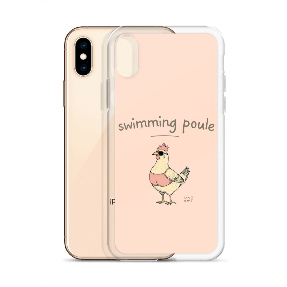 Clear Case for iPhone® "Swimming poule" - Sam Flam