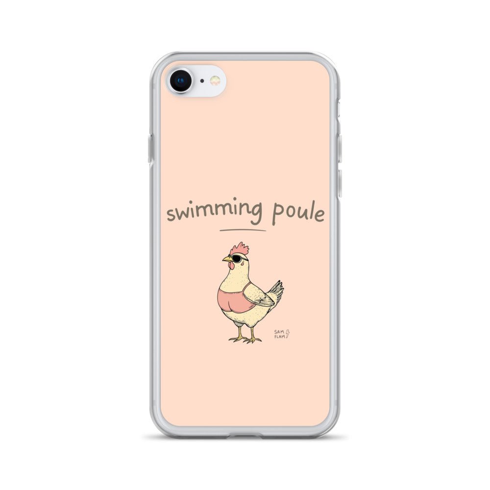Clear Case for iPhone® "Swimming poule" - Sam Flam