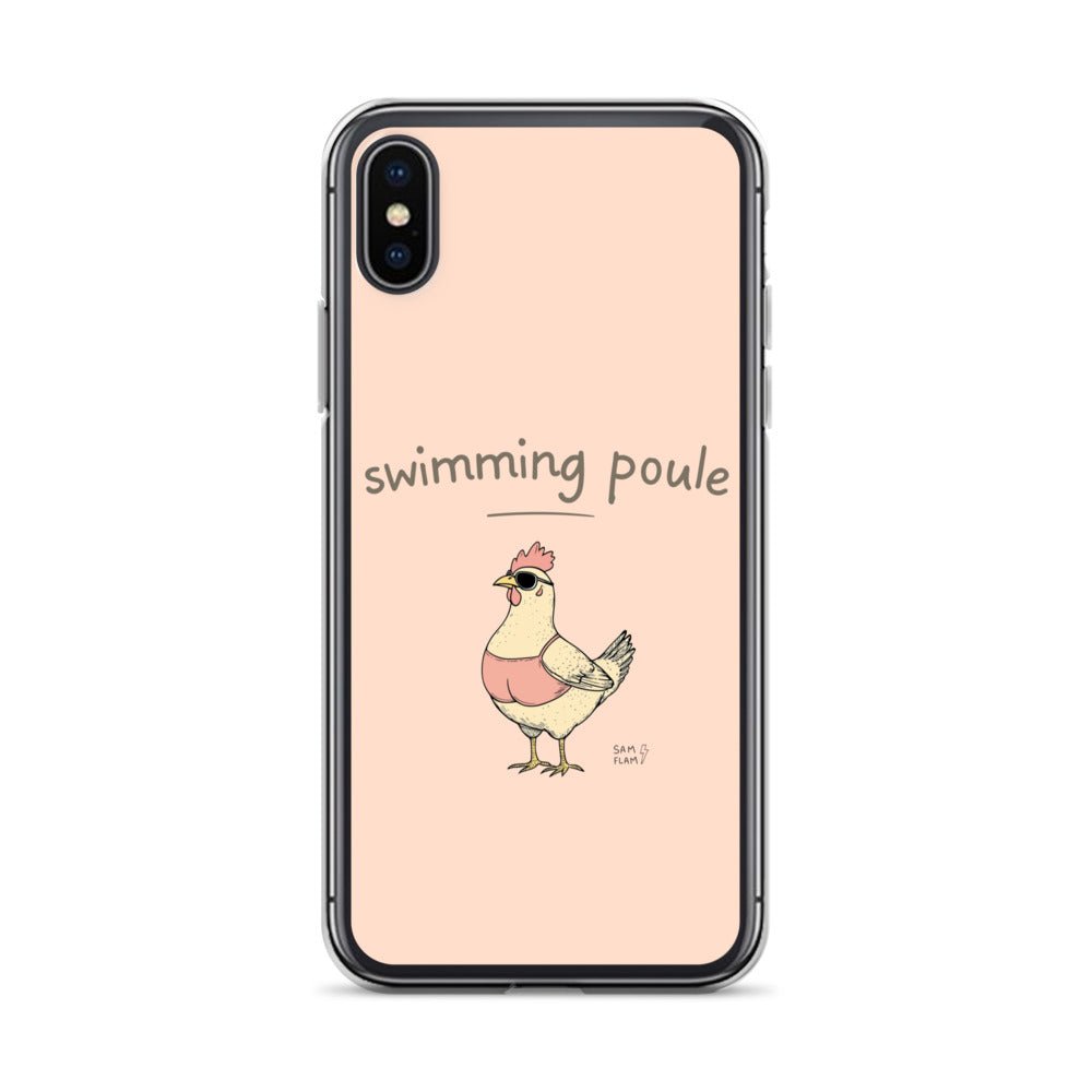 Clear Case for iPhone® "Swimming poule" - Sam Flam