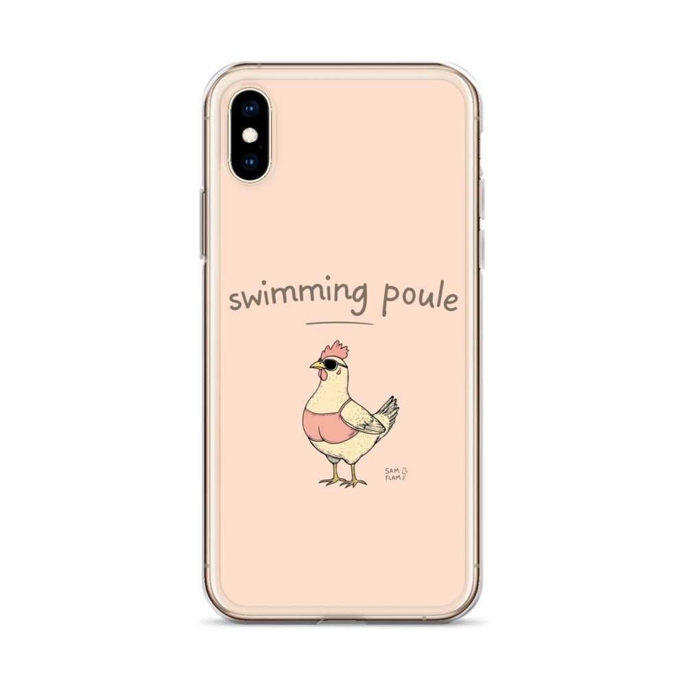 Clear Case for iPhone® "Swimming poule" - Sam Flam