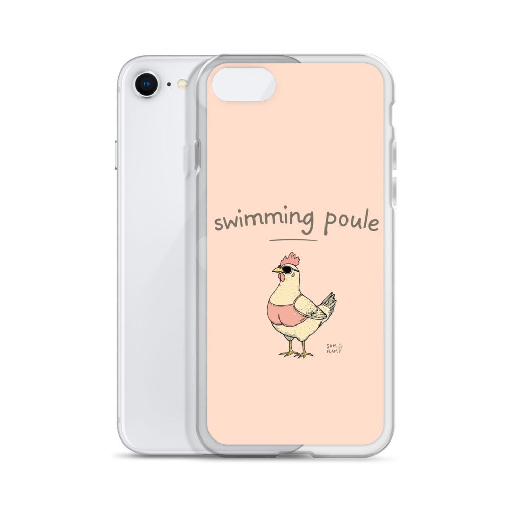 Clear Case for iPhone® "Swimming poule" - Sam Flam