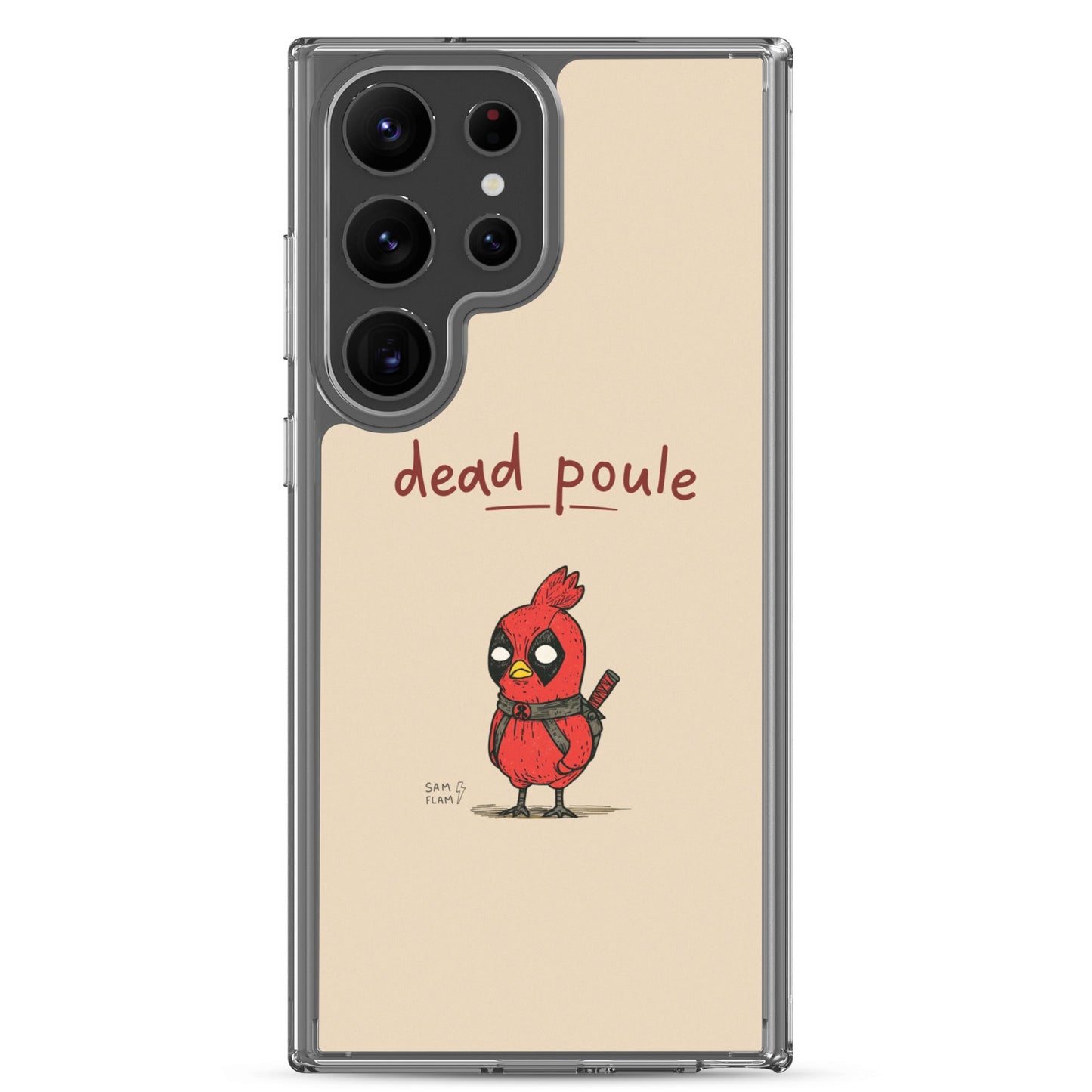 Clear Case for Samsung® "Dead poule" - Sam Flam