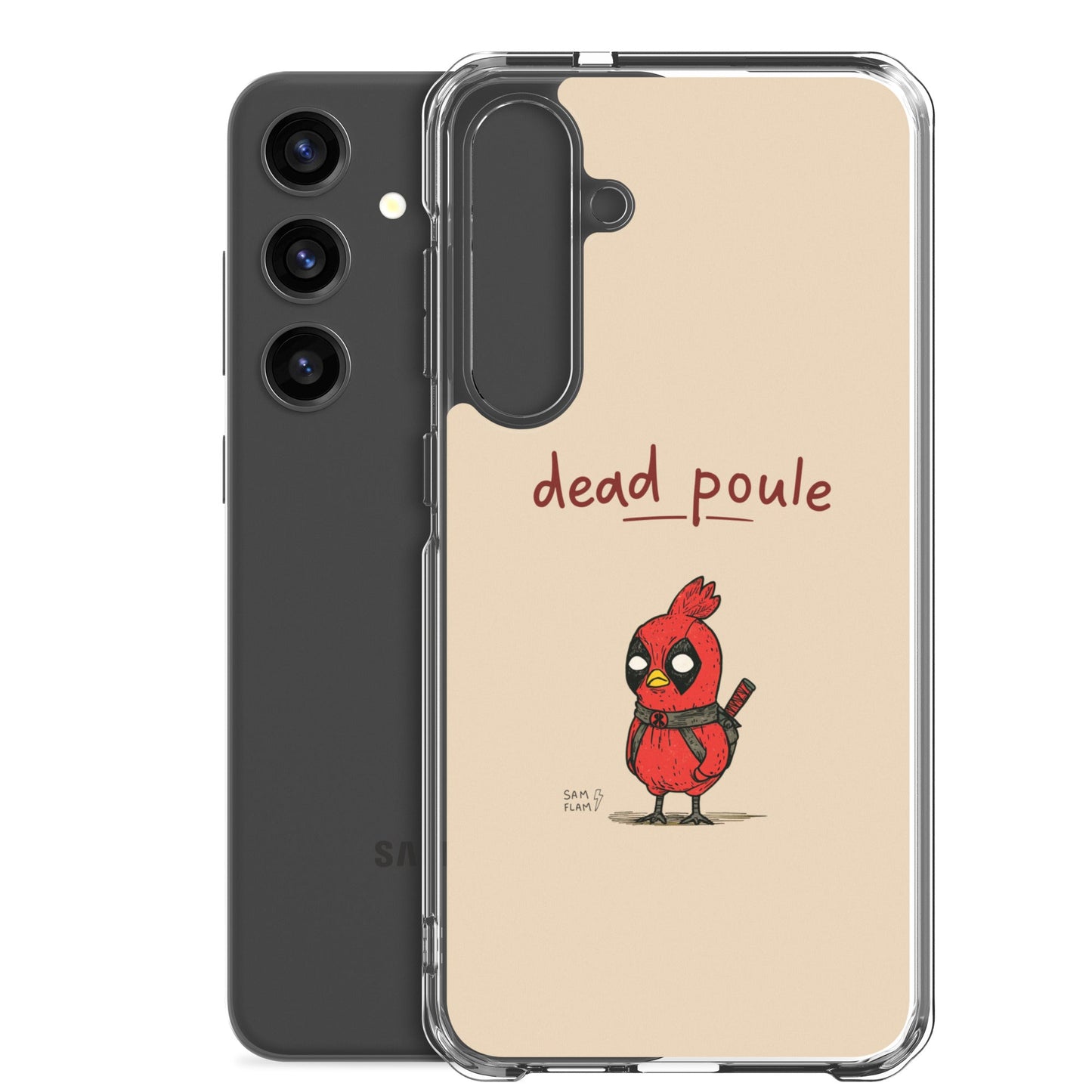 Clear Case for Samsung® "Dead poule" - Sam Flam