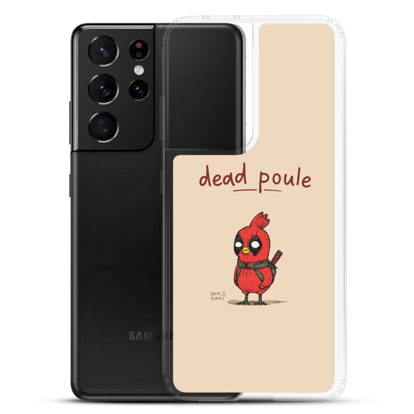 Clear Case for Samsung® "Dead poule" - Sam Flam