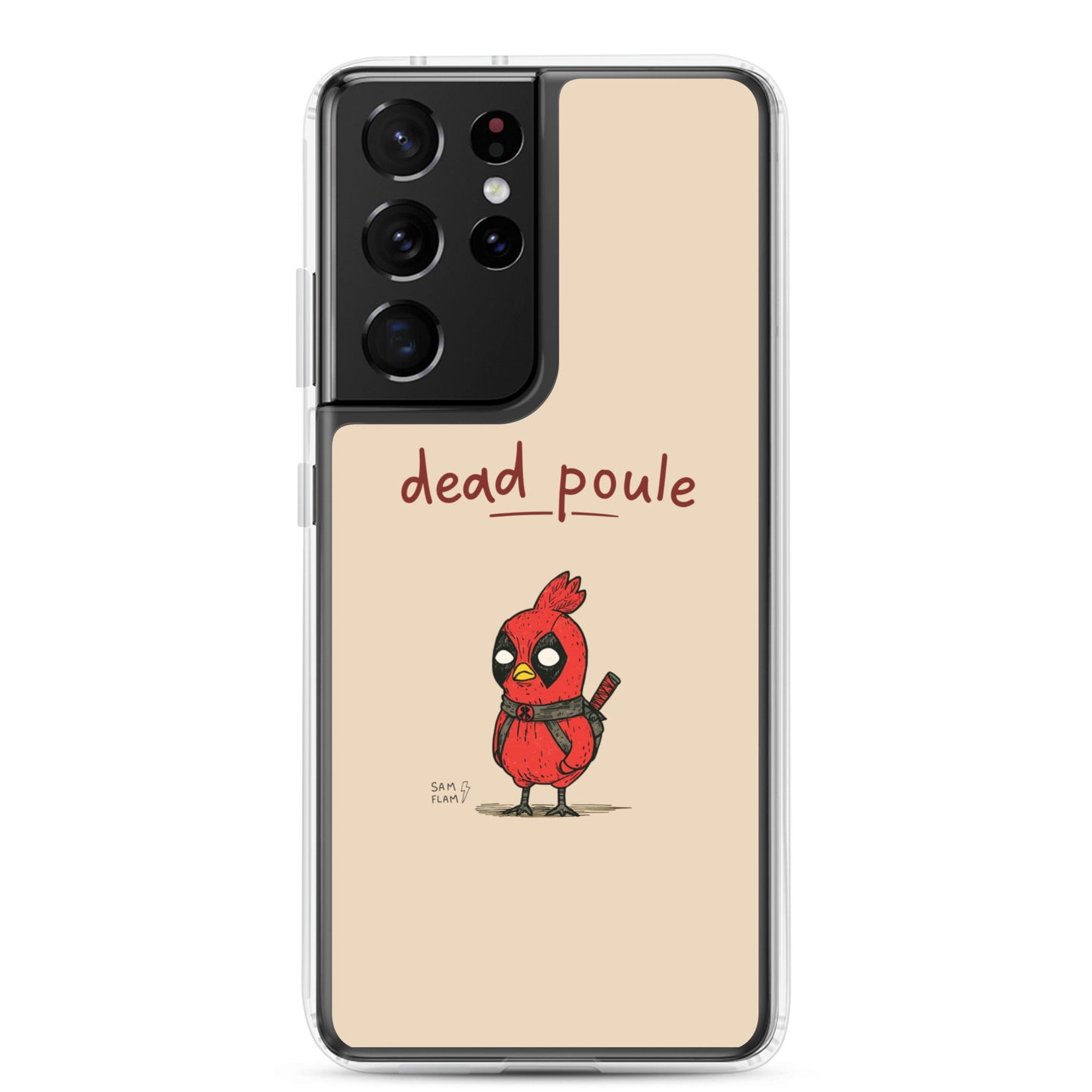Clear Case for Samsung® "Dead poule" - Sam Flam