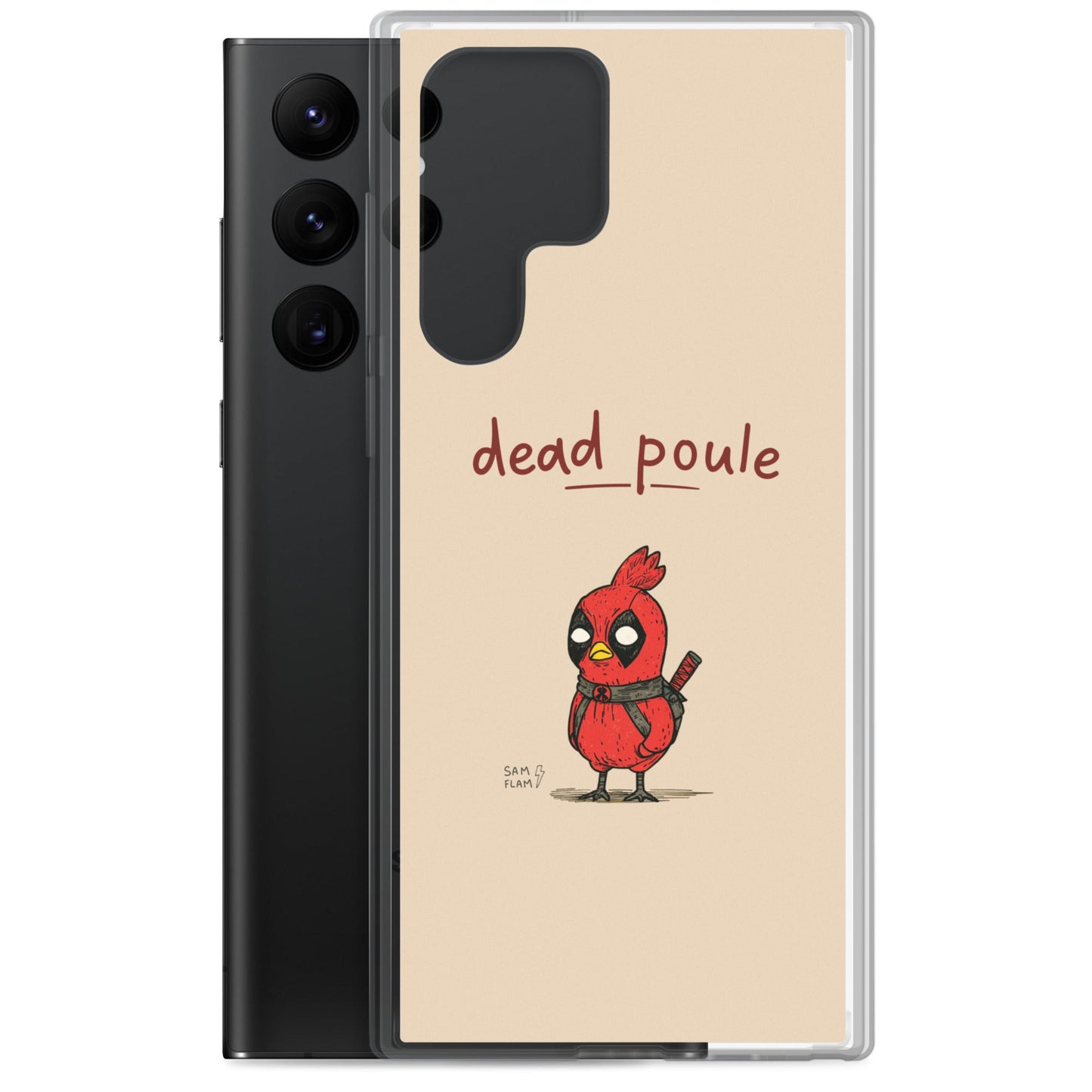 Clear Case for Samsung® "Dead poule" - Sam Flam