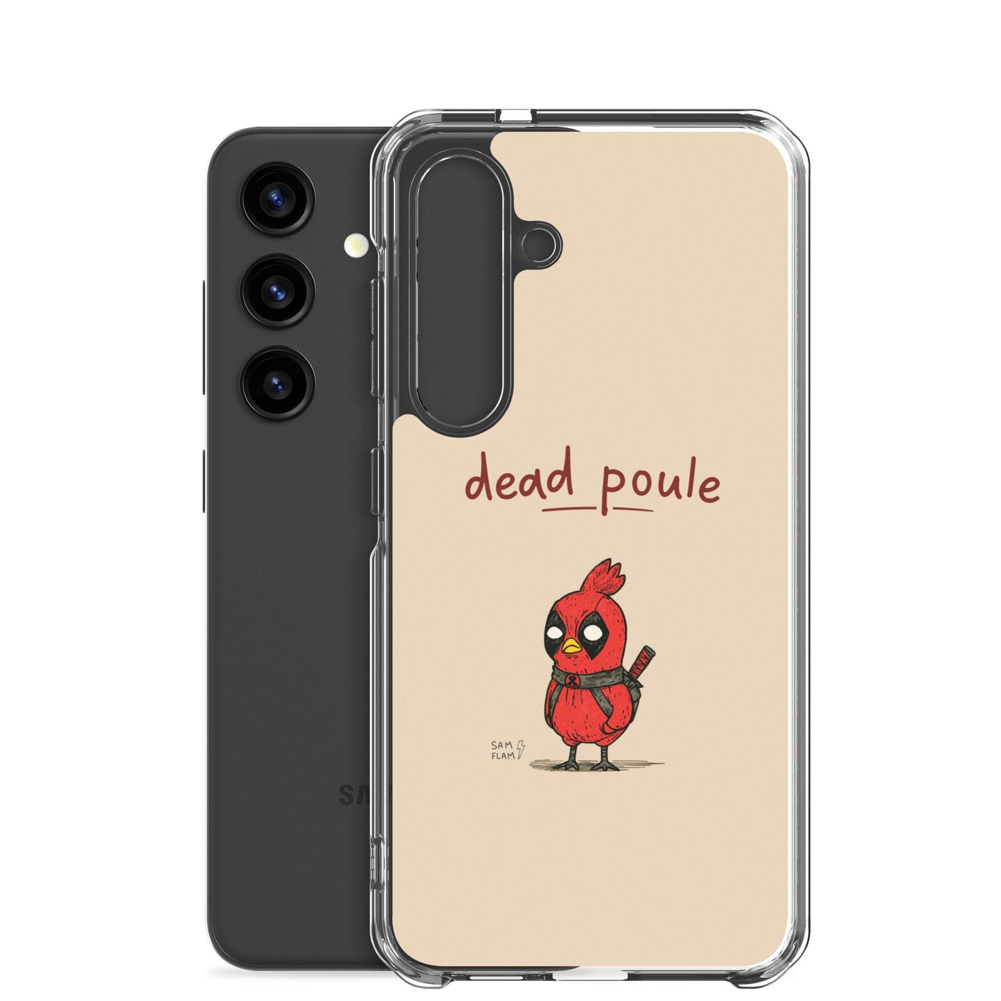 Clear Case for Samsung® "Dead poule" - Sam Flam