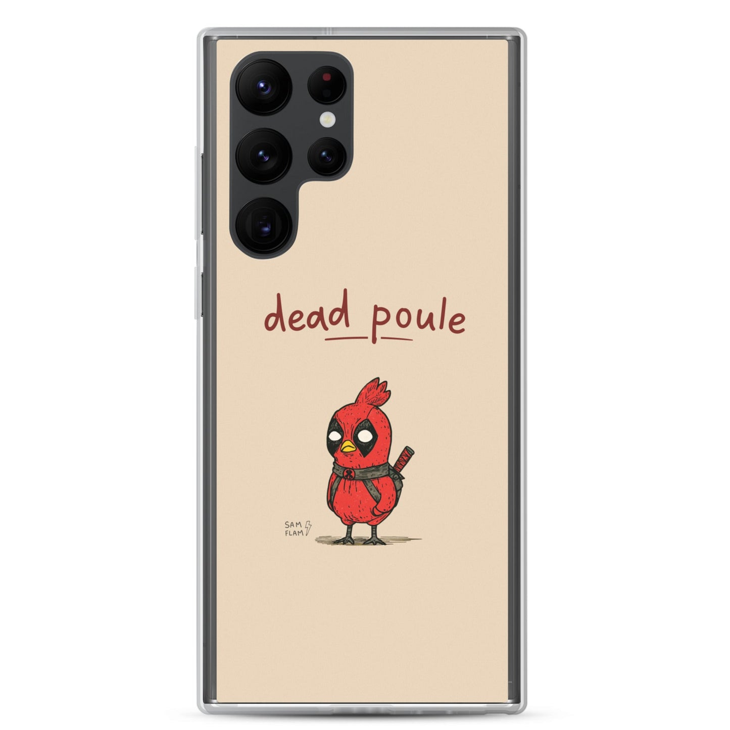 Clear Case for Samsung® "Dead poule" - Sam Flam