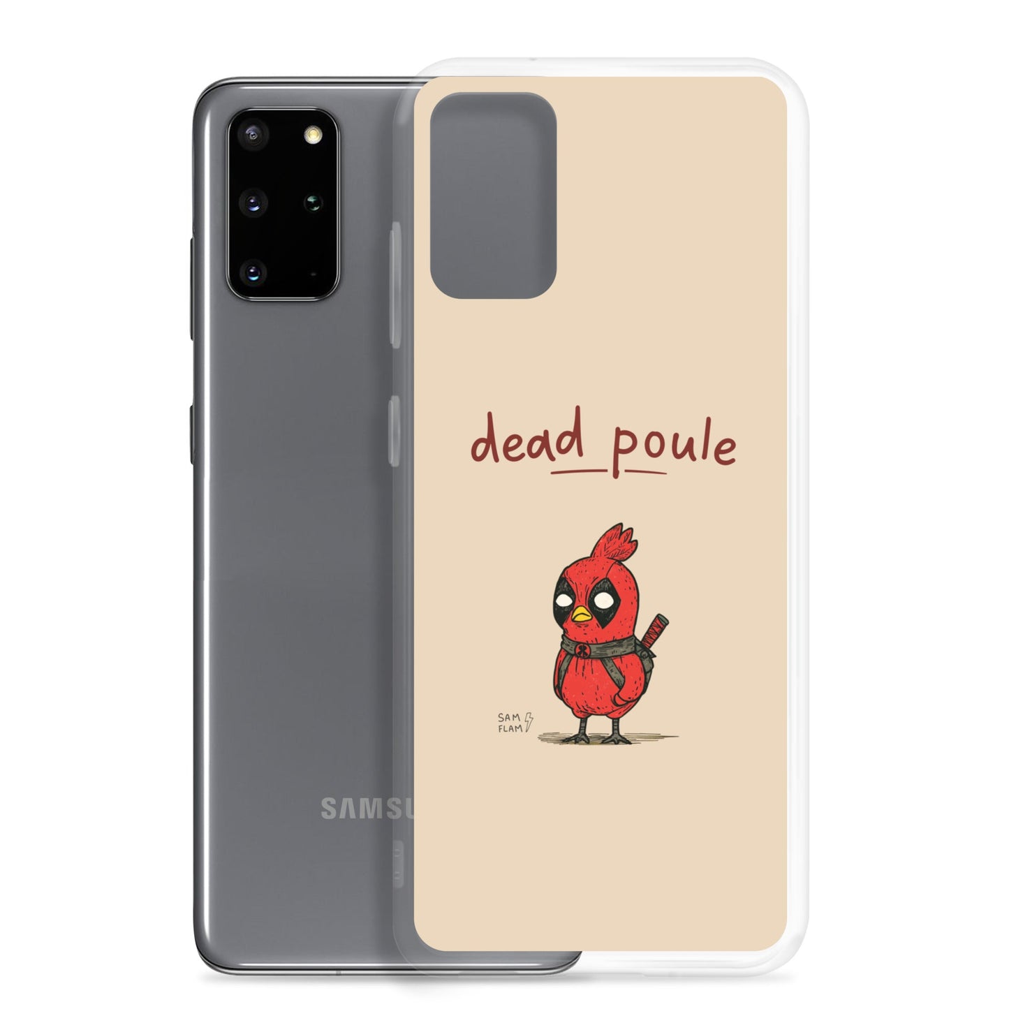 Clear Case for Samsung® "Dead poule" - Sam Flam