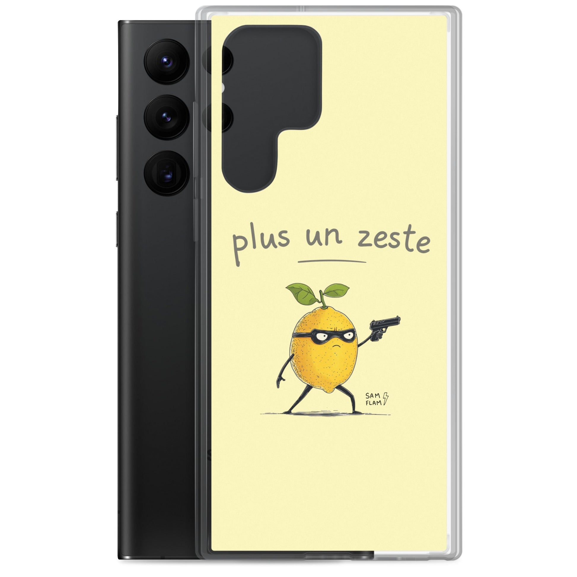Clear Case for Samsung® "Plus un zeste" - Sam Flam