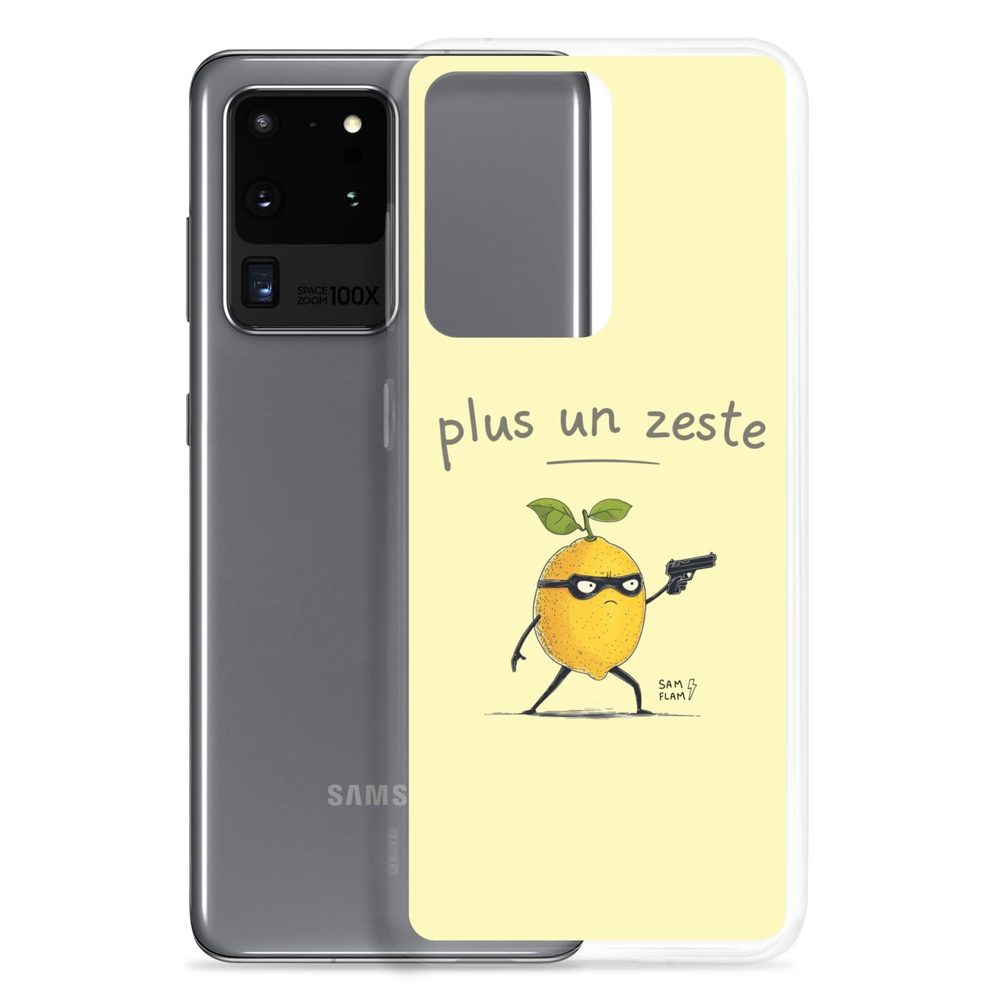 Clear Case for Samsung® "Plus un zeste" - Sam Flam