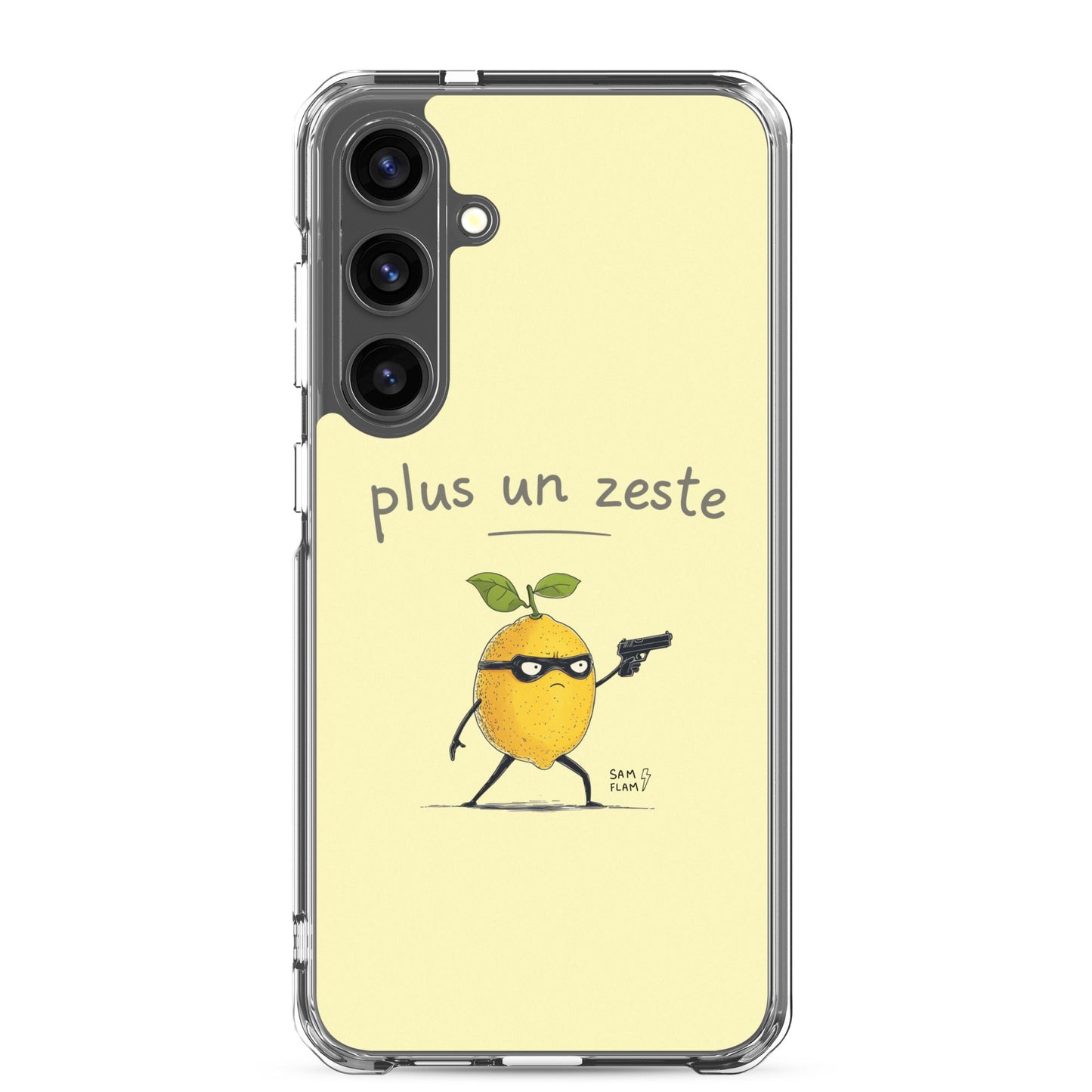 Clear Case for Samsung® "Plus un zeste" - Sam Flam