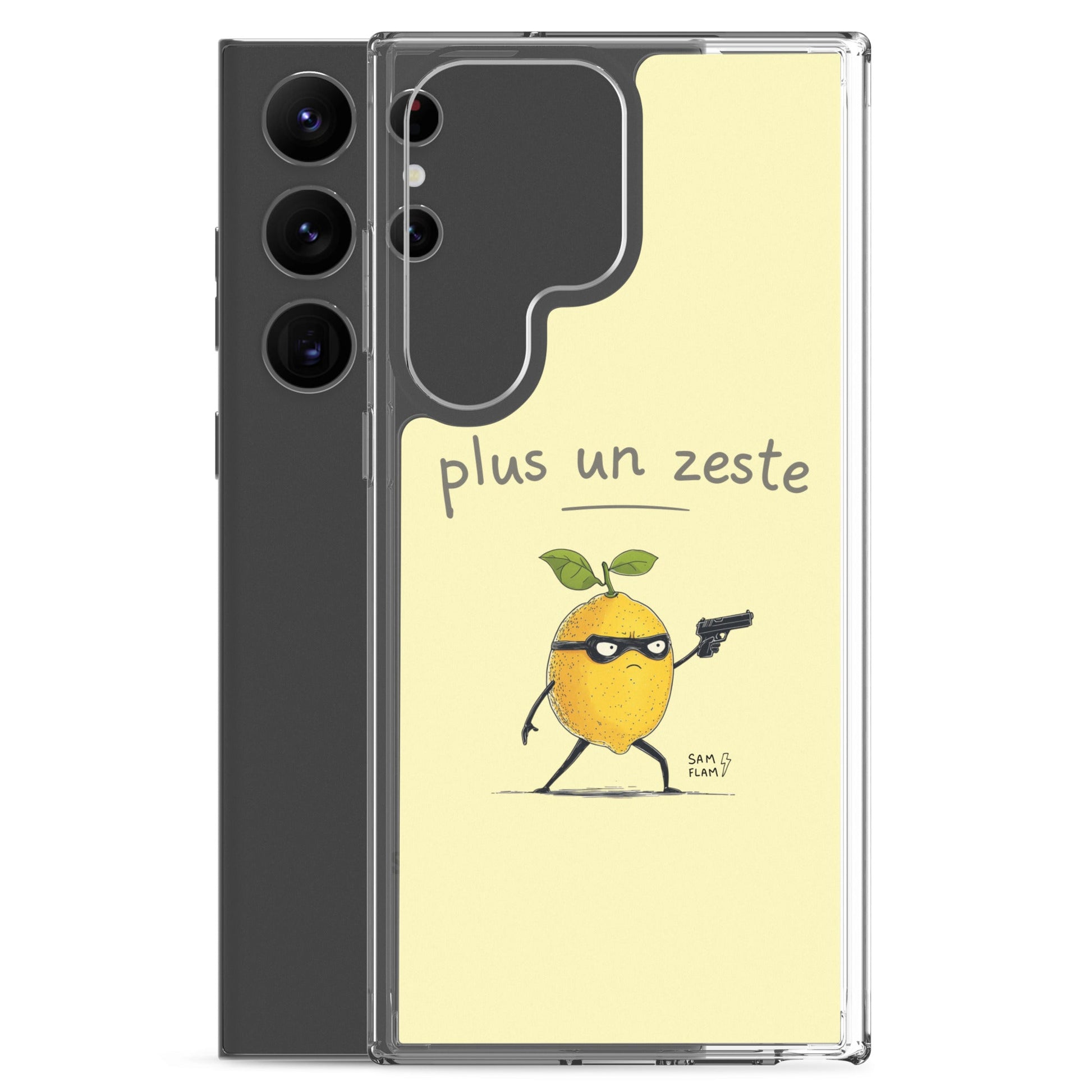 Clear Case for Samsung® "Plus un zeste" - Sam Flam