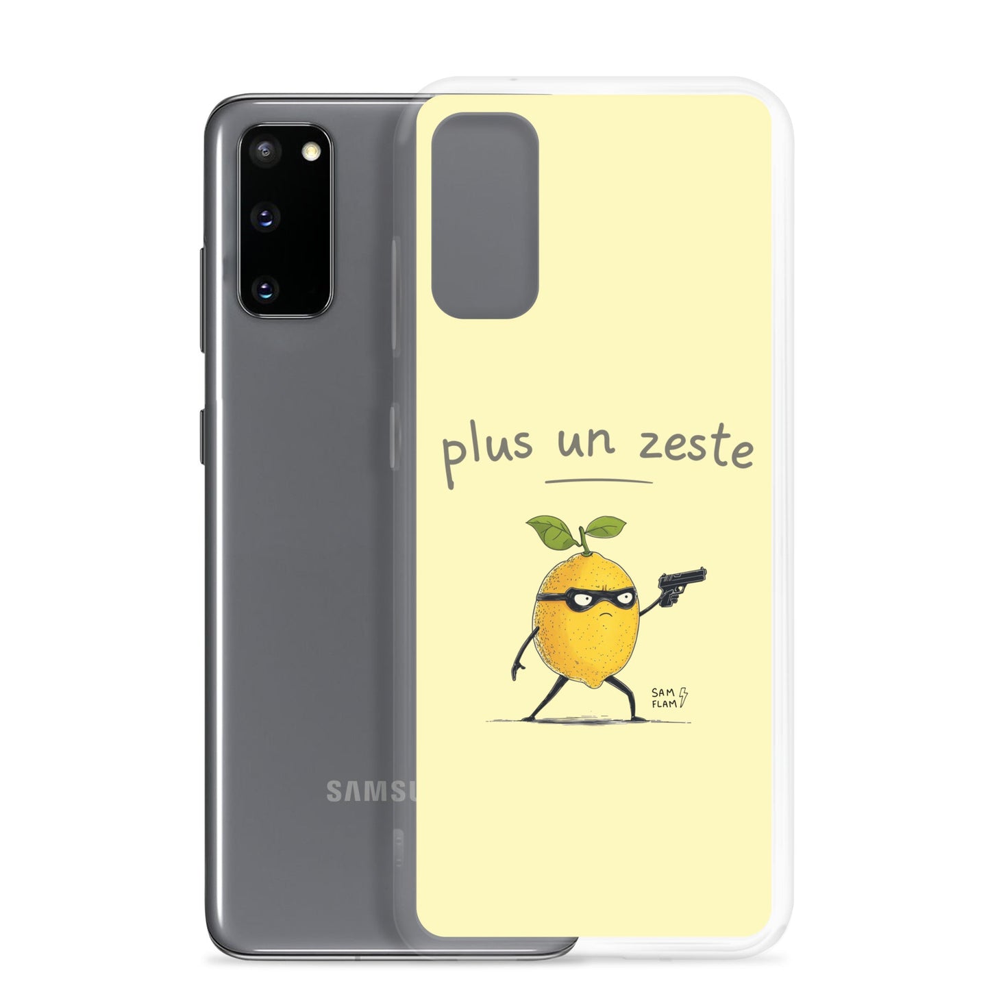 Clear Case for Samsung® "Plus un zeste" - Sam Flam