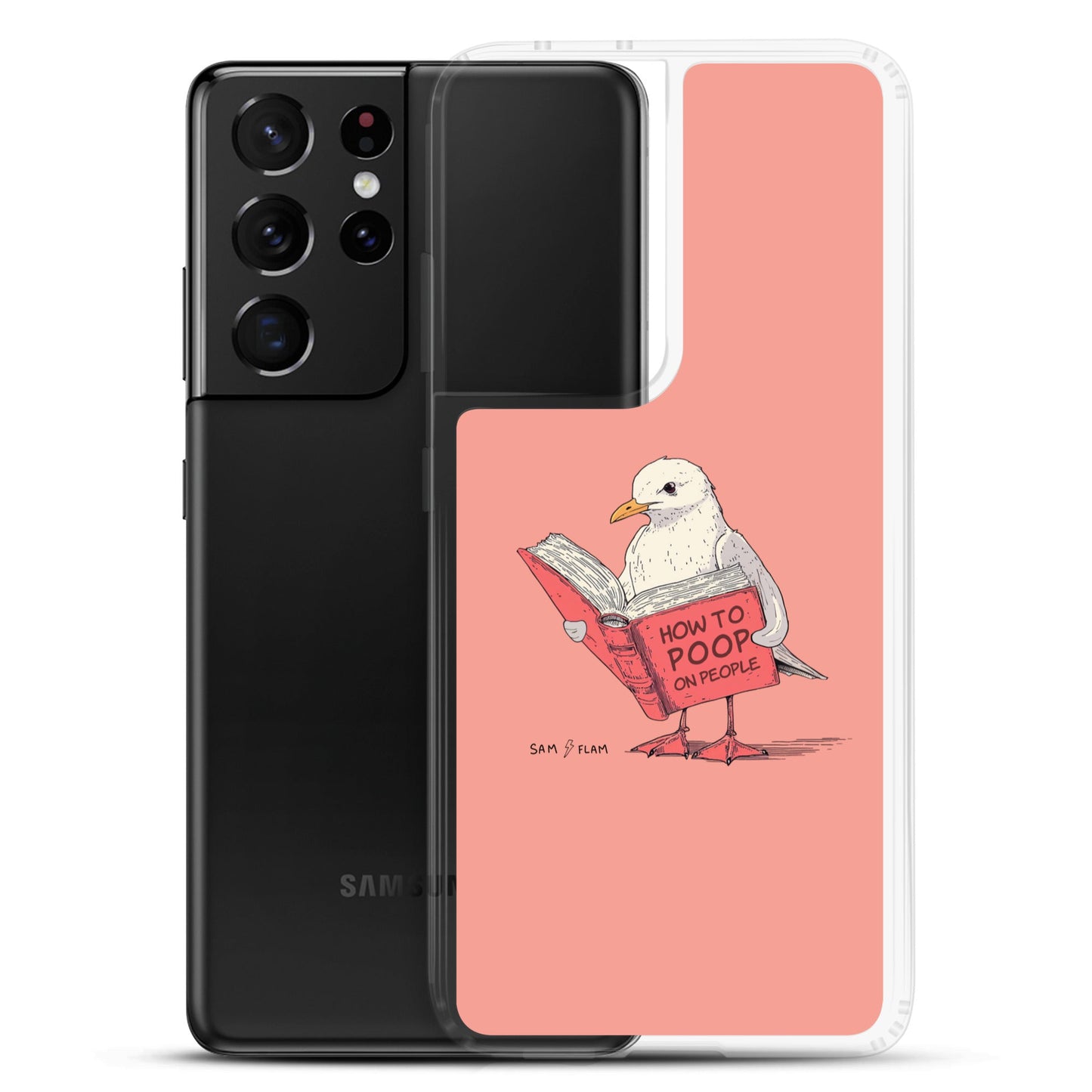 Clear Case for Samsung® "Poop" - Sam Flam