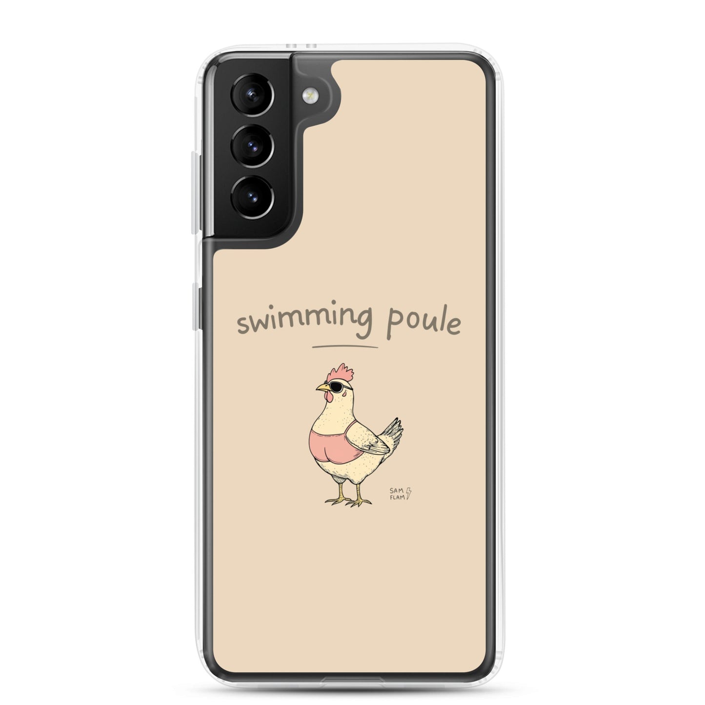 Clear Case for Samsung® "Swimming poule" - Sam Flam