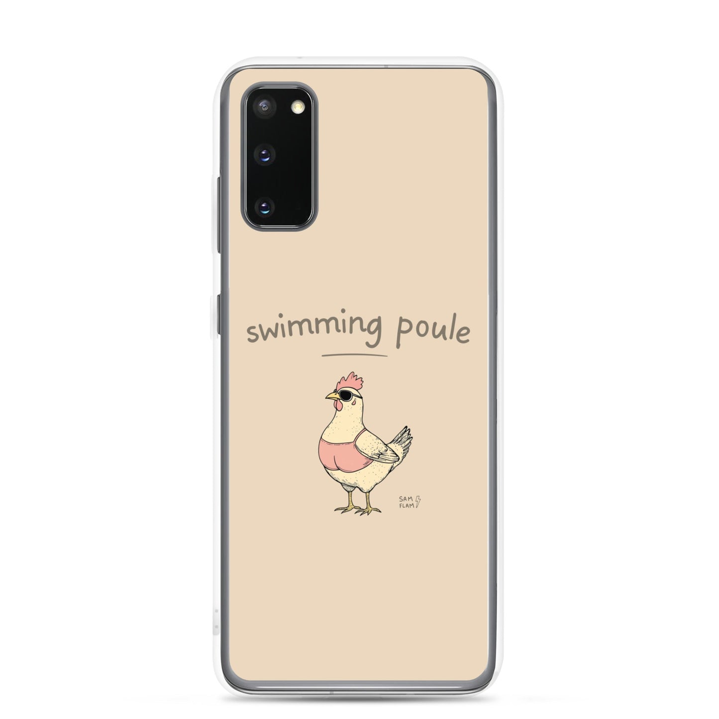 Clear Case for Samsung® "Swimming poule" - Sam Flam