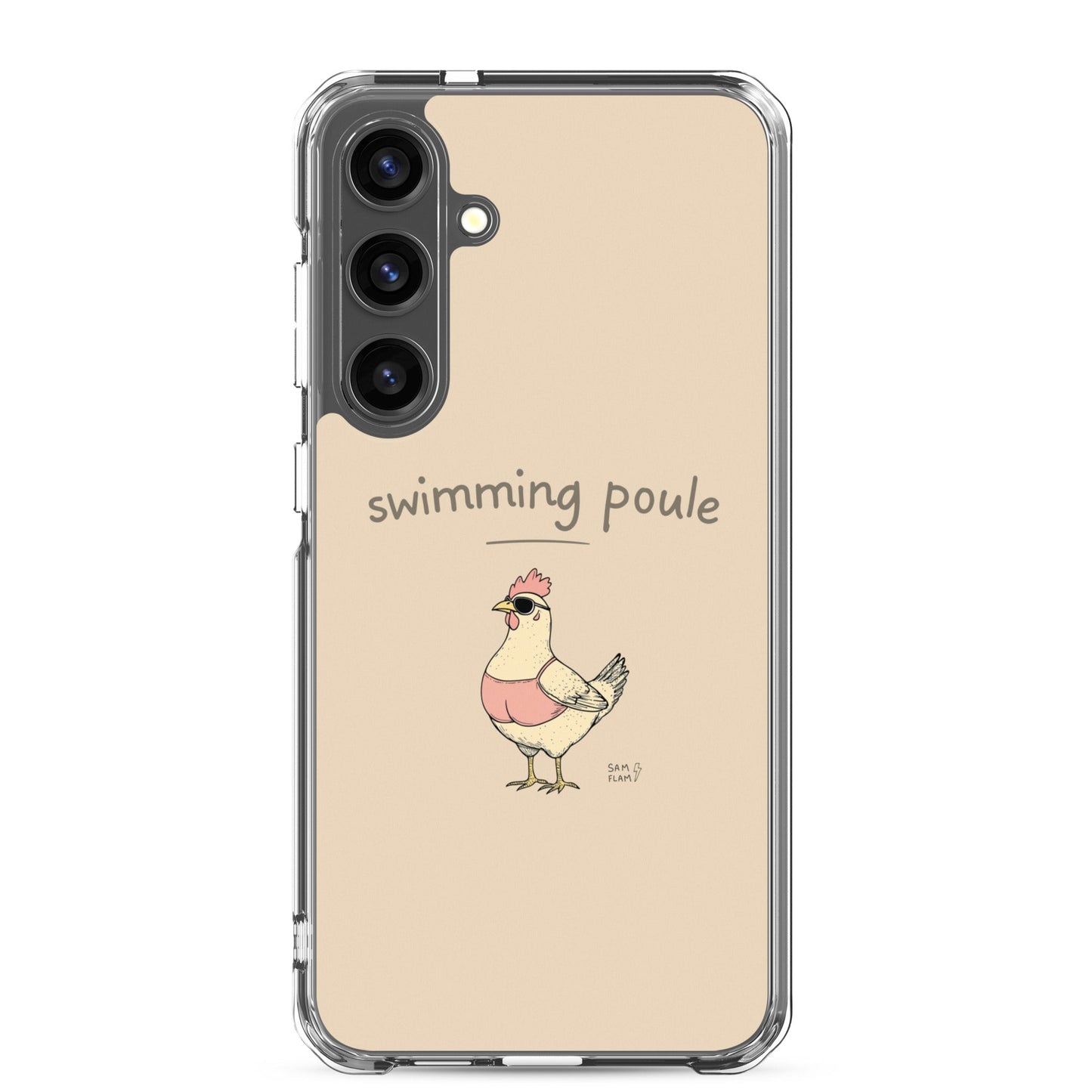Clear Case for Samsung® "Swimming poule" - Sam Flam