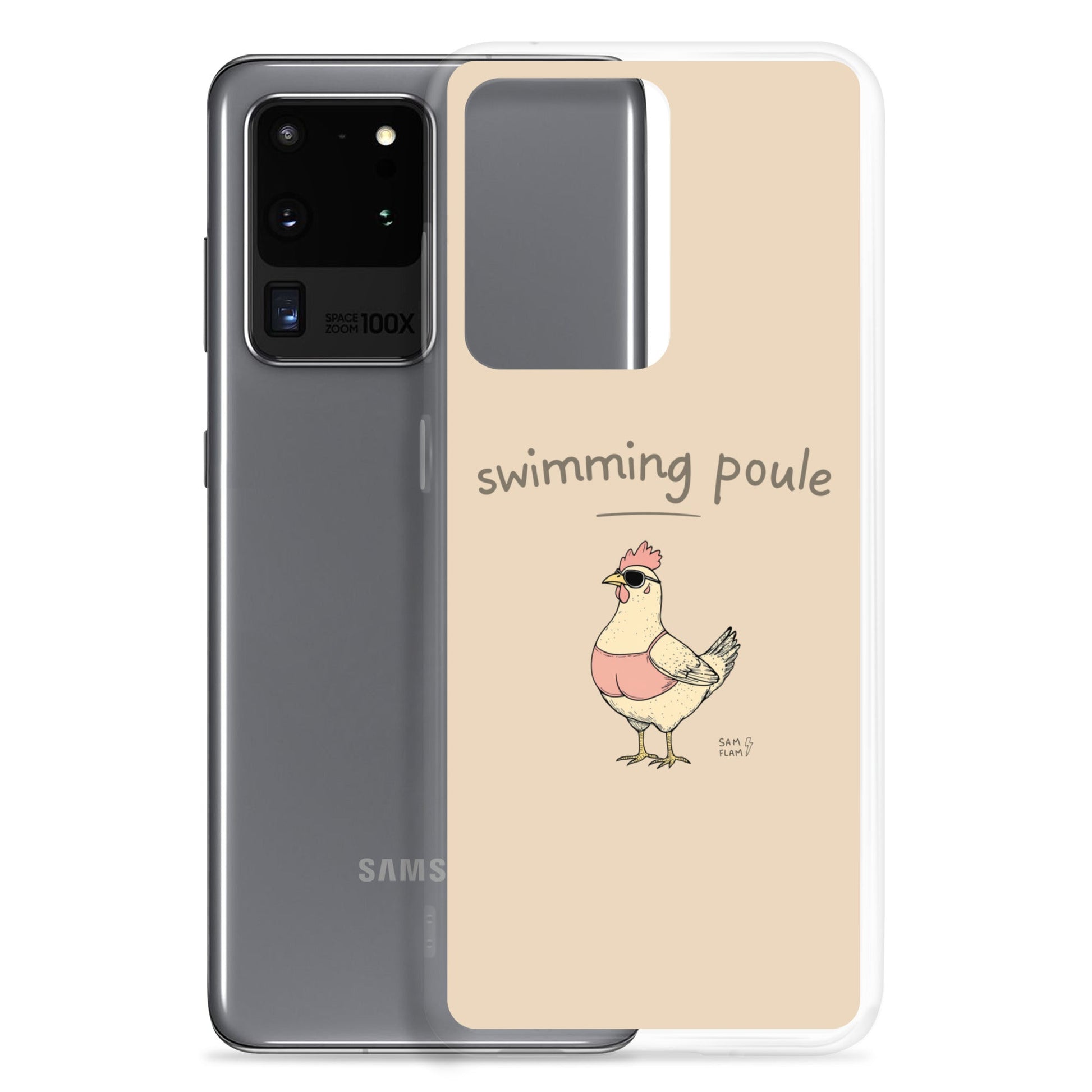 Clear Case for Samsung® "Swimming poule" - Sam Flam