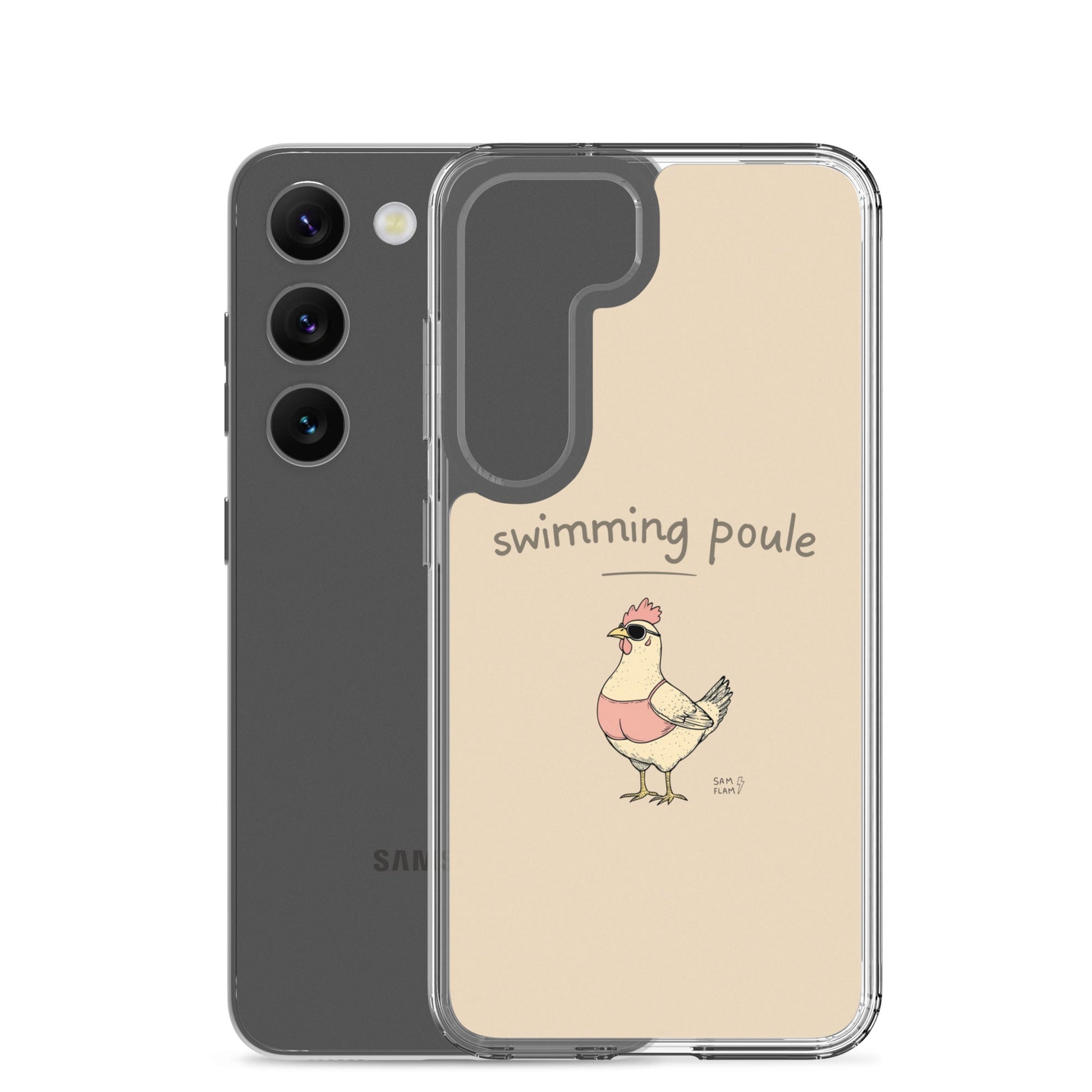 Clear Case for Samsung® "Swimming poule" - Sam Flam