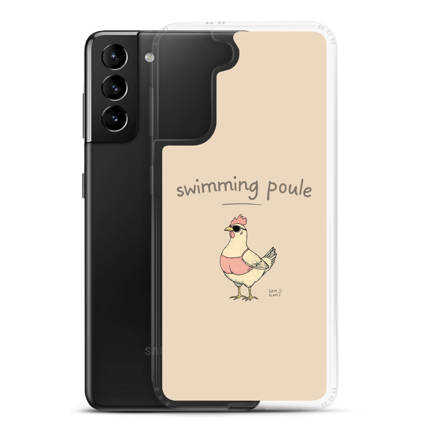 Clear Case for Samsung® "Swimming poule" - Sam Flam