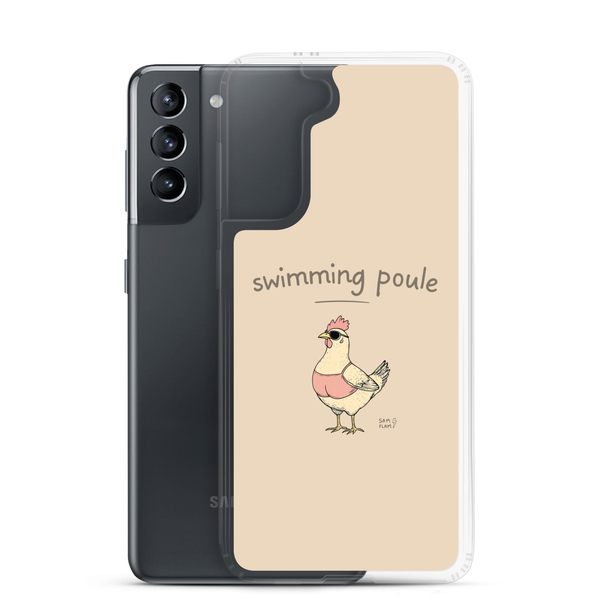 Clear Case for Samsung® "Swimming poule" - Sam Flam